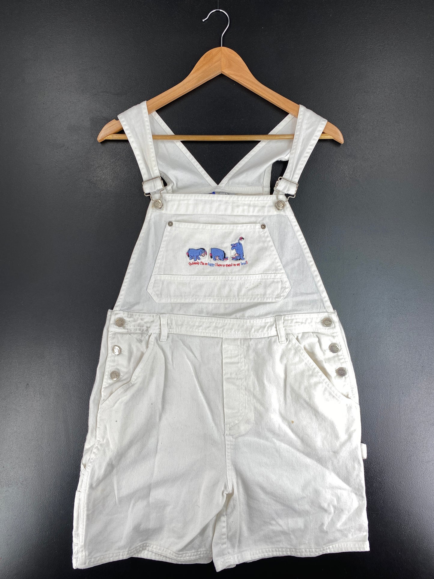 .Vintage DISNEY EEYORE Size L Denim Overall / E8906P