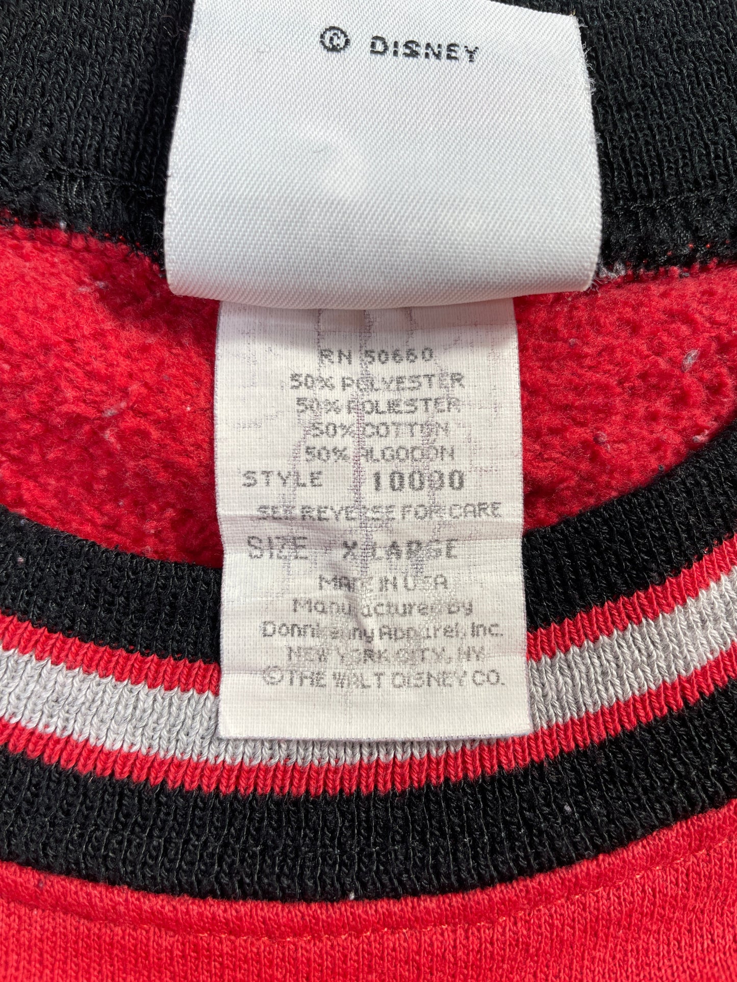 90's DISNEY MICKEY Made in USA Size XL Vintage Sweat-shirt / G4572S