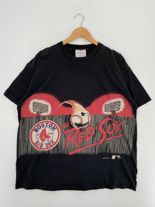 1994 BOSTON RED SOX Made in USA Size XL Vintage MLB T-Shirt / F805T