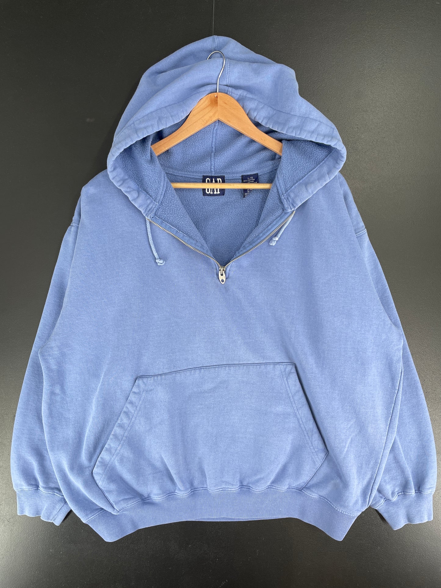 90’s GAP Size L Vintage Half zip Hoodie Sweat-shirt / E7523S