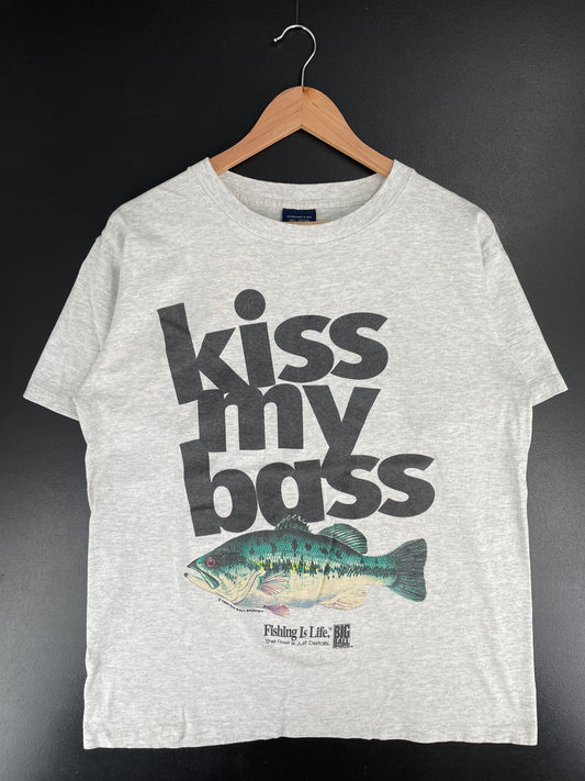 1994 KISS MY BOSS Made in USA Size L Vintage Animal T-Shirt / E7514T
