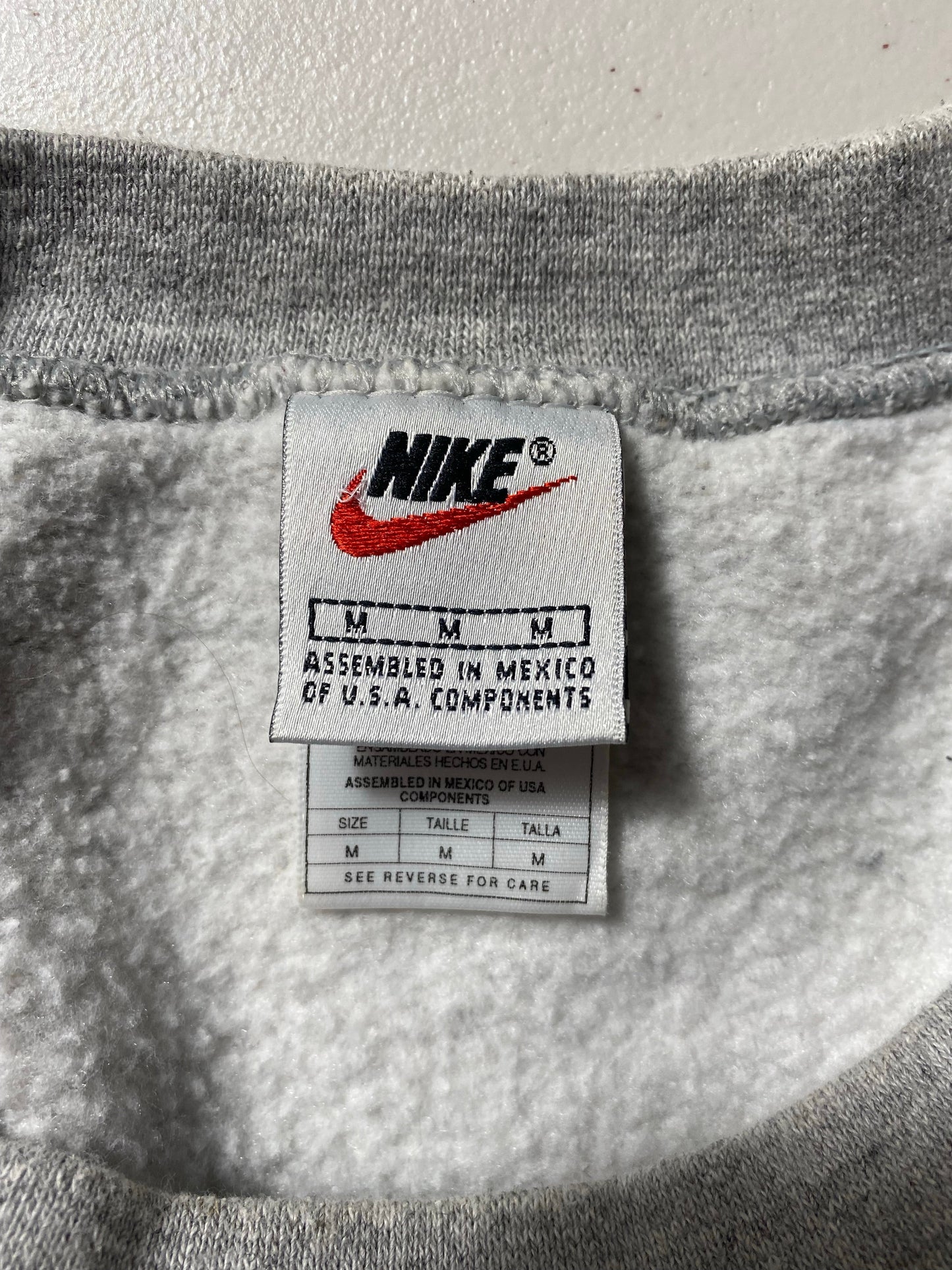 90’s NIKE MINI SWOOSH Size M Vintage Sweat-shirt / G5591S