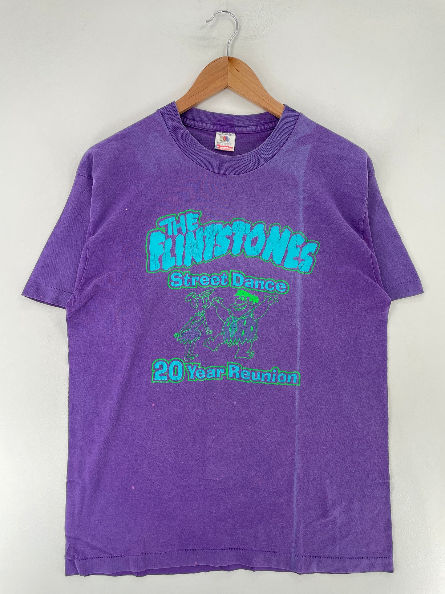 1995 THE FLINTSTONES Made in USA Size L Vintage T-Shirt / E8061T