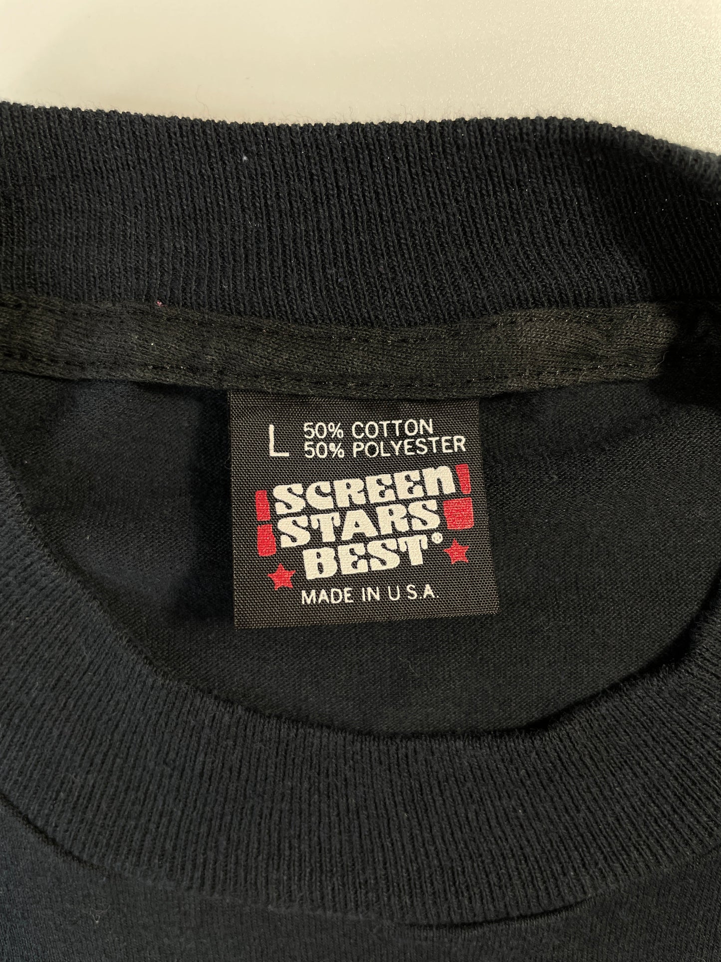 1989 THE THREE STOOGES Made in USA Size L Vintage T-Shirt / F2081T