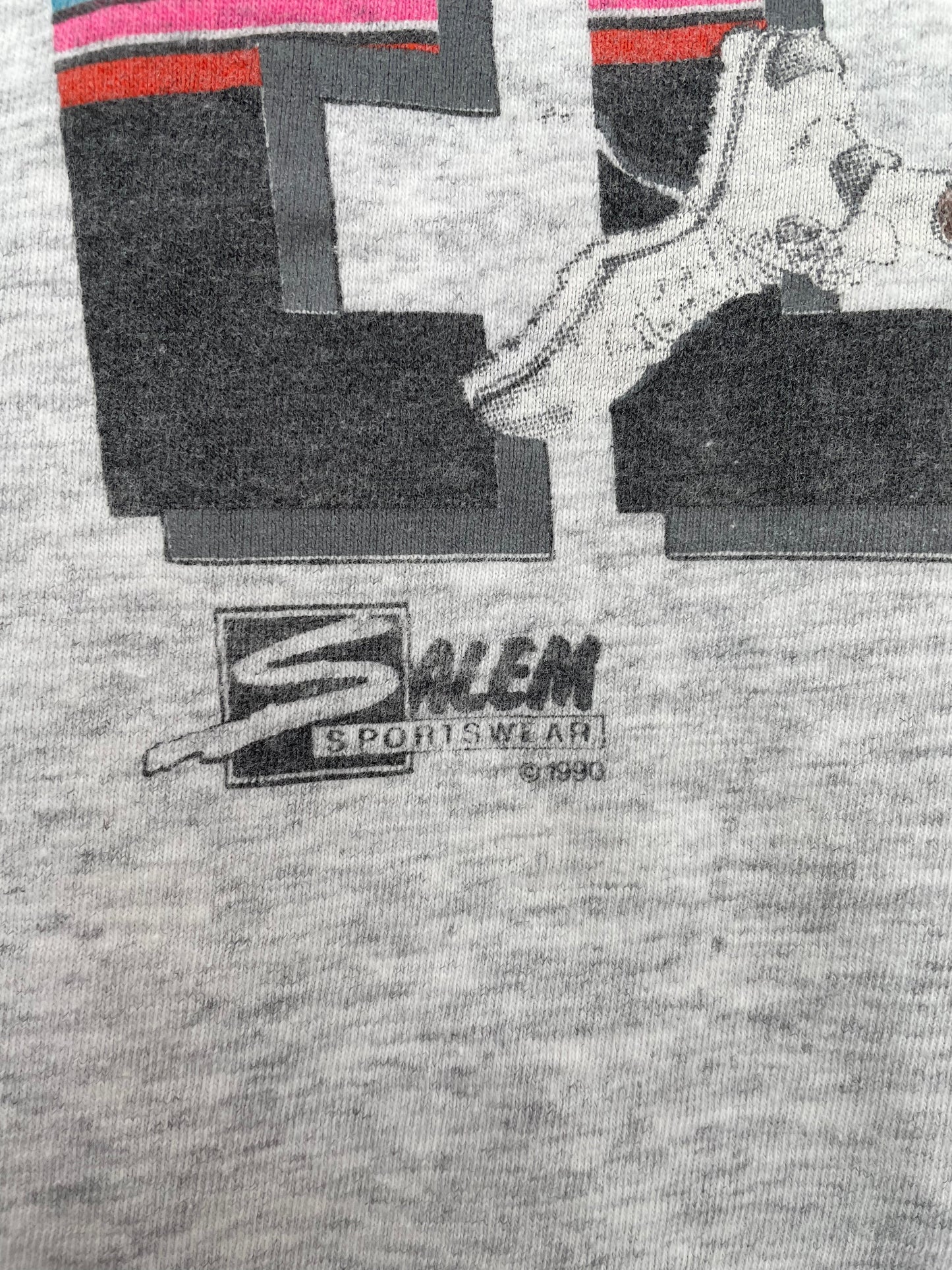 1990 SAN ANTONIO SPURS SEAN ELLIOTT Size No Tag (Approx.L) Vintage NBA T-shirt / F550T