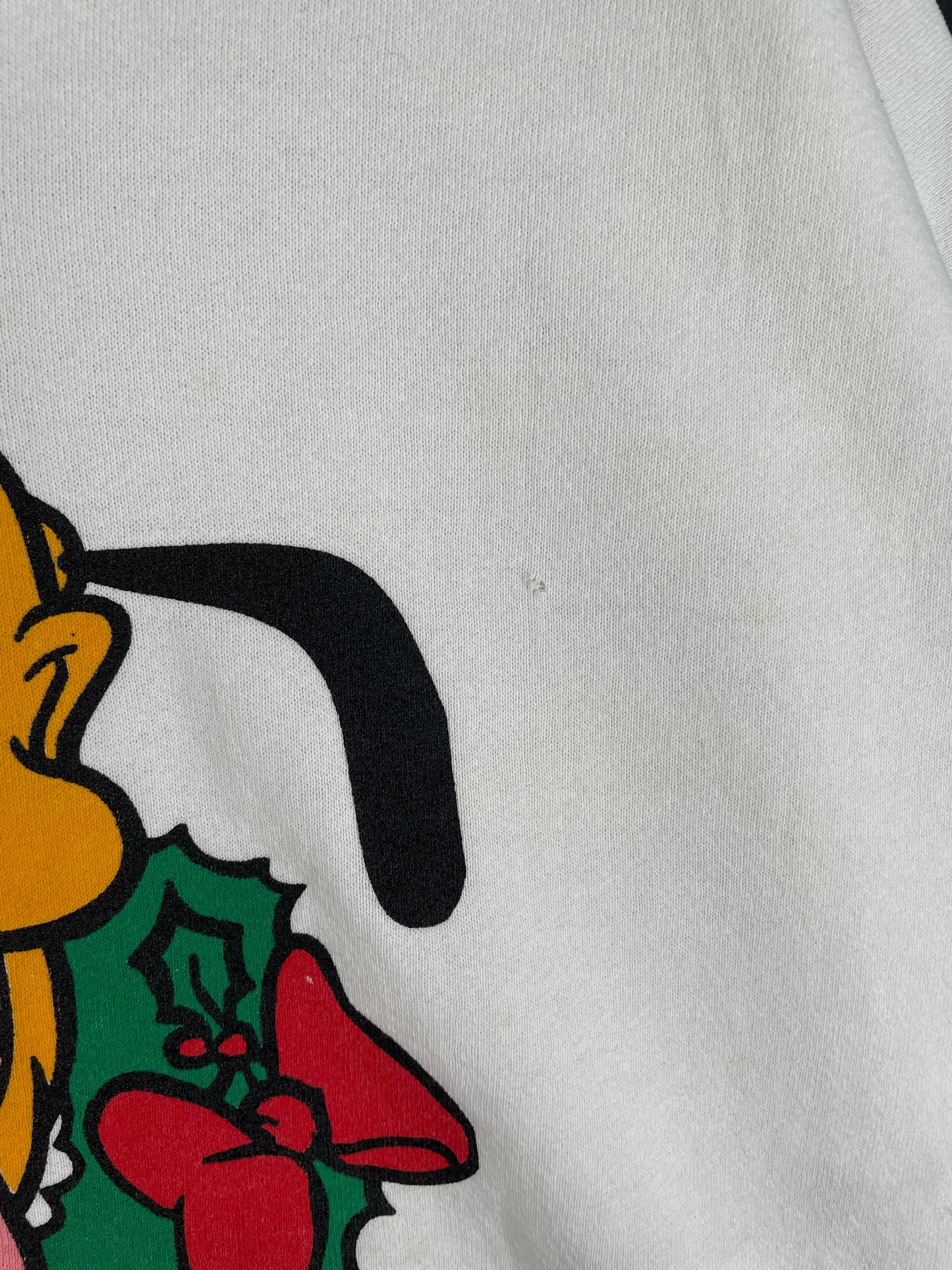 90's DISNEY PLUTO CHRISTMAS Made in USA Size XXL Vintage Sweat-shirt / F6064S