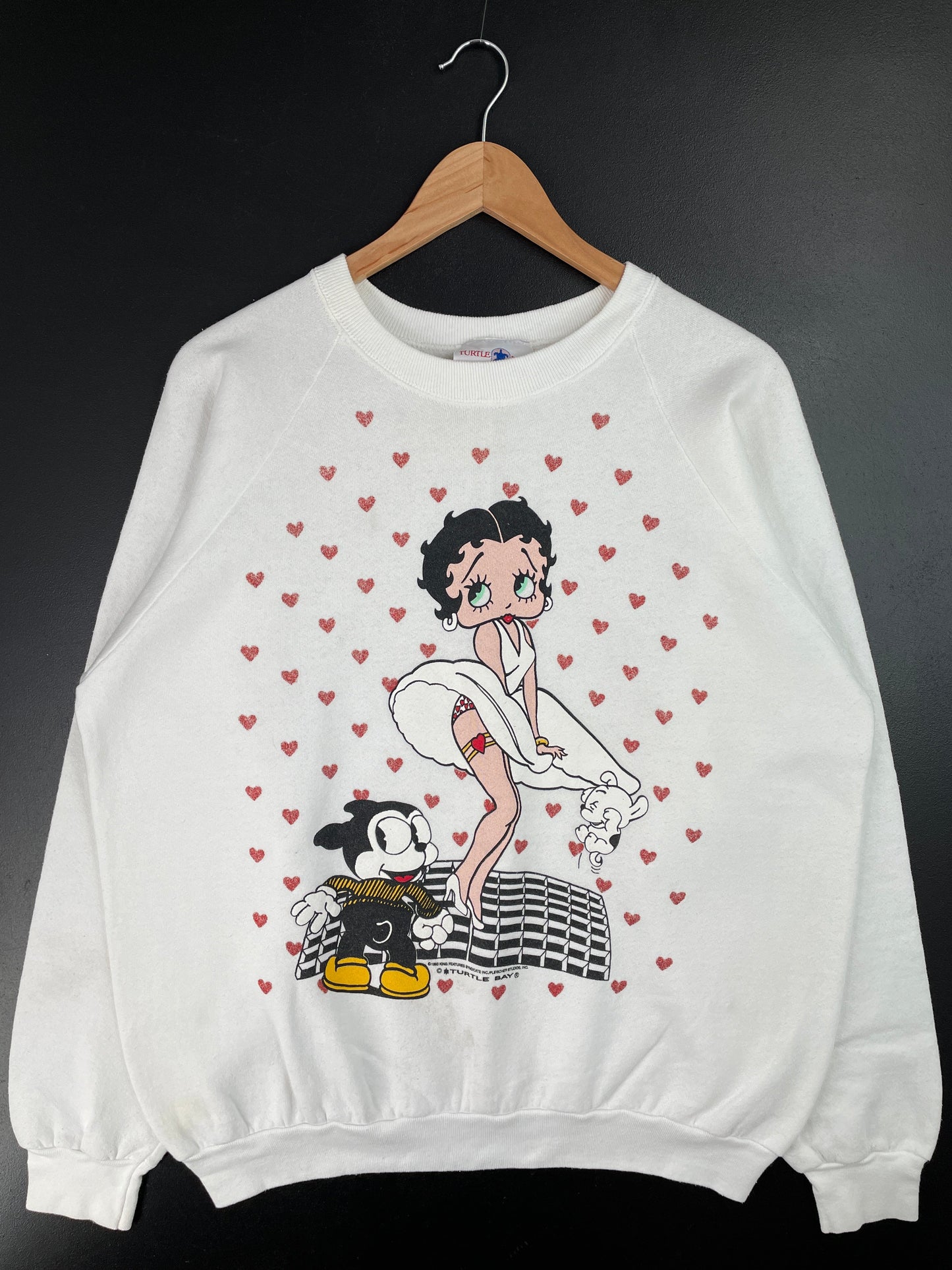 1993 BETTY BOOP Made in USA Size XL Vintage Sweat-shirt / F2206S