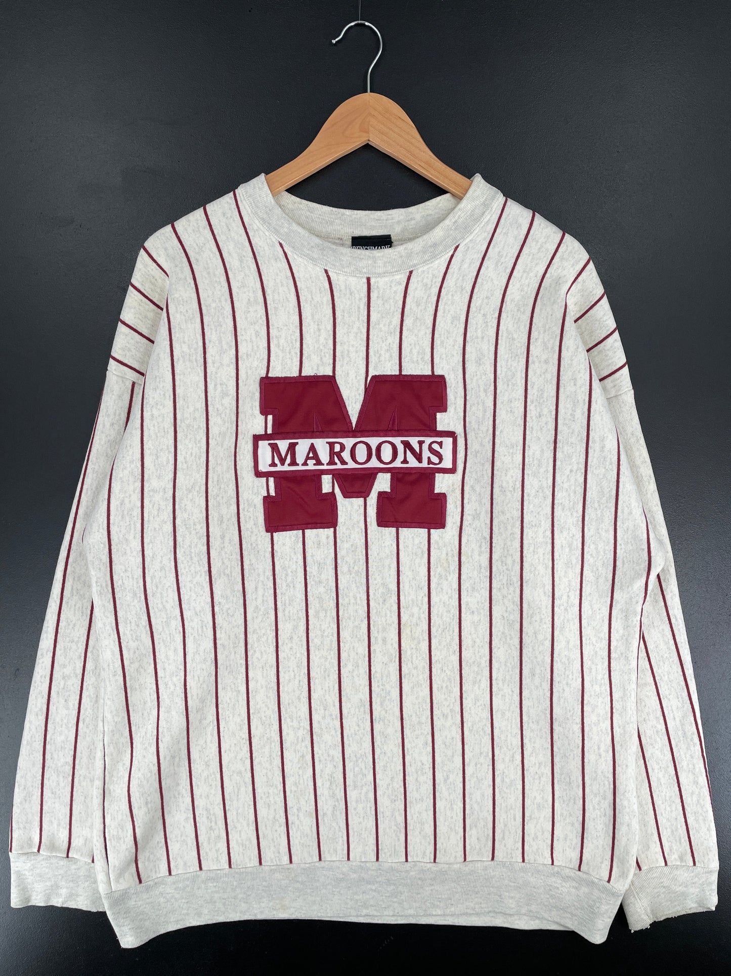 90's MAROONS Made in USA Size XL Vintage College Sweat-Shirt / G402S