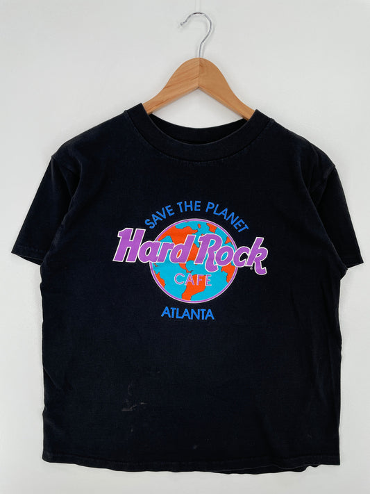 .90's HARD ROCK ATLANTA Made in USA Size M Vintage T-Shirt / E8970T
