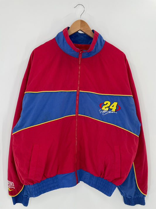 Vintage NASCAR JEFF GORDON Size XL Racing Nylon Jacket / F6391S