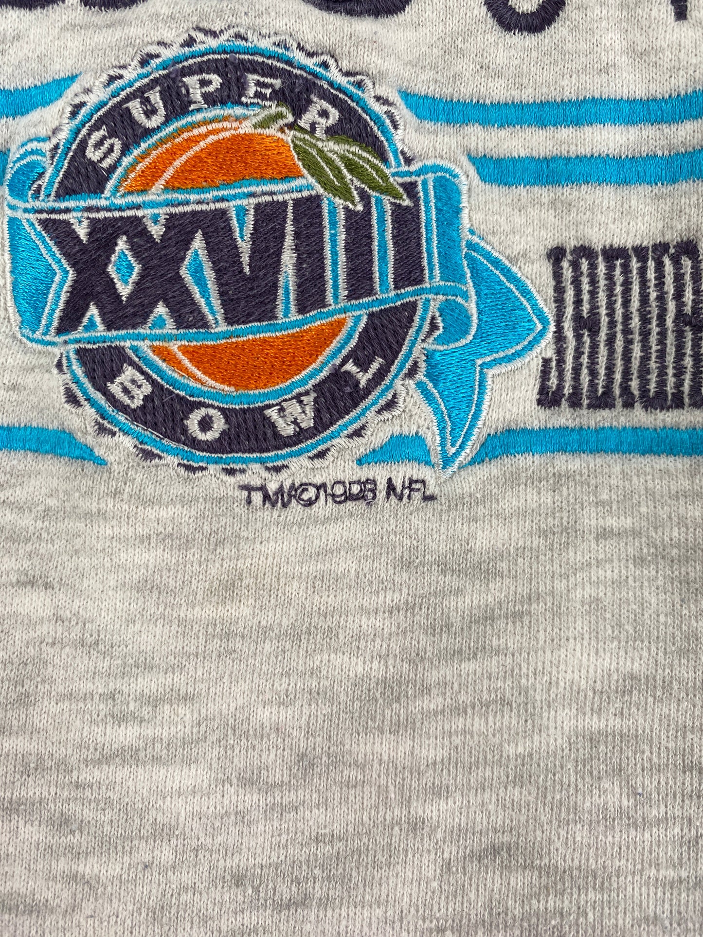 1993 SUPER BOWL ATLANTA Size L Vintage NFL Sweat-Shirt / F6956S