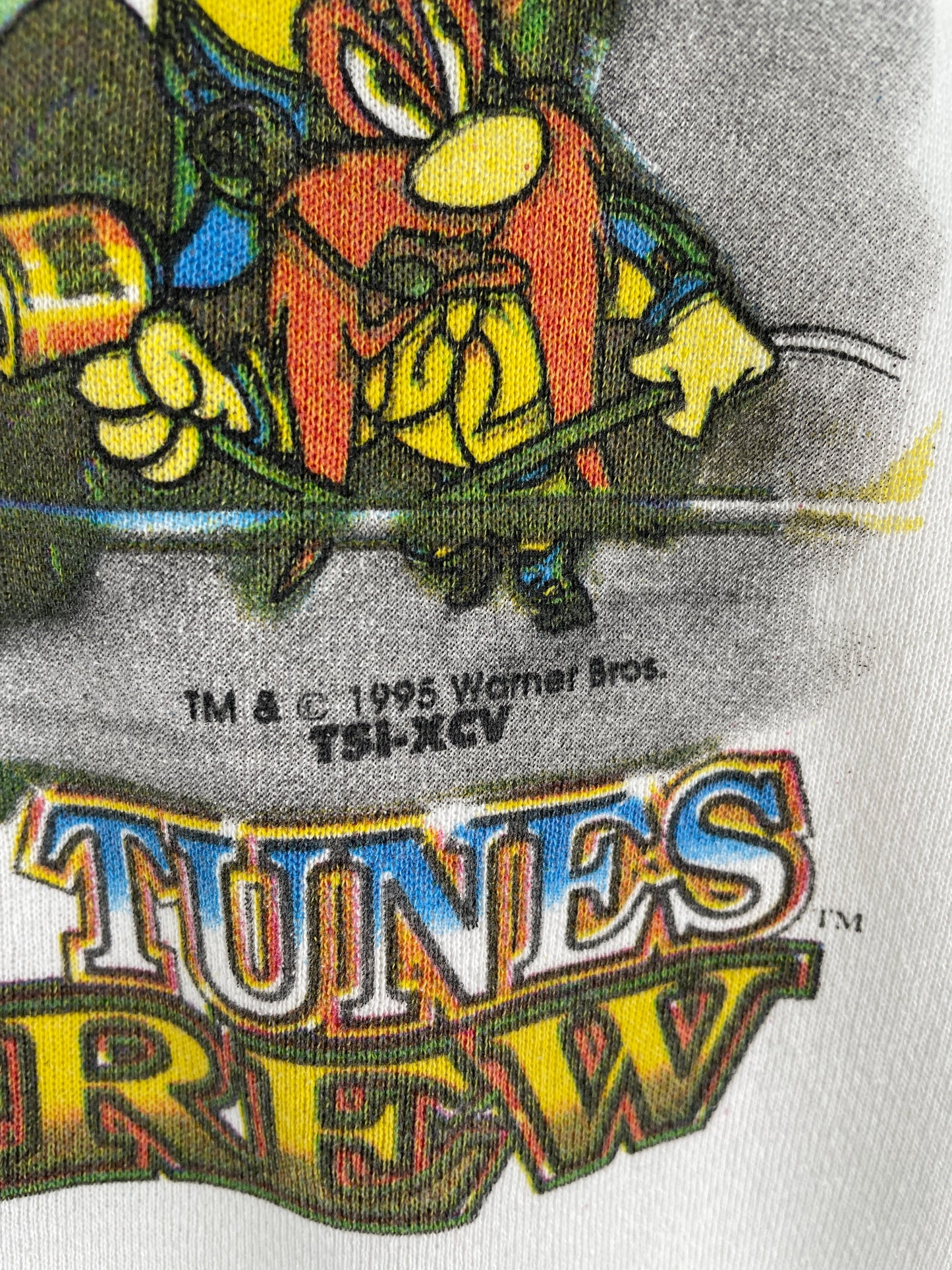 1995 NASCAR x LOONEY TUNES Made in USA Size XL Vintage Sweat-shirt / F3519S
