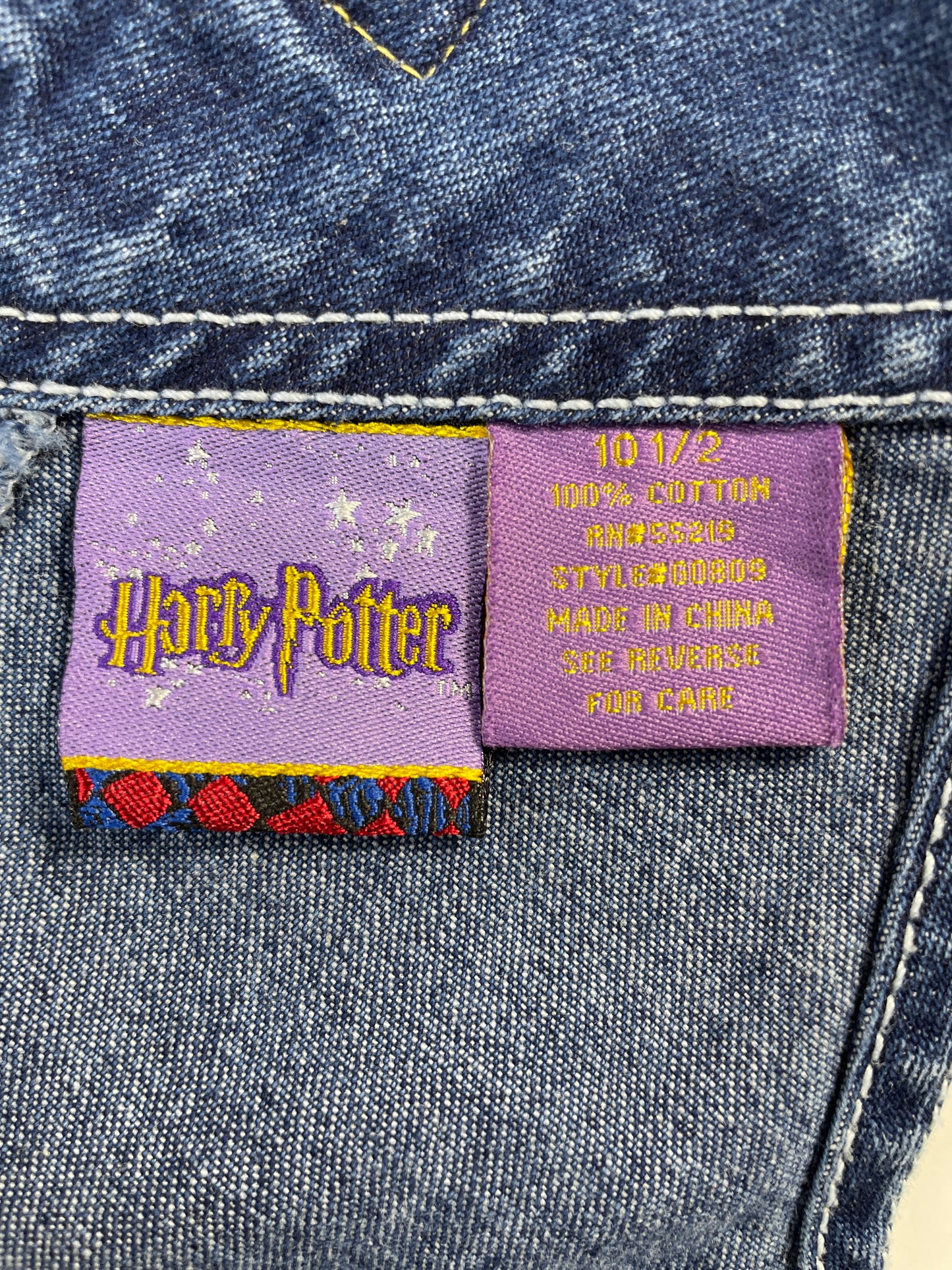 Vintage HARRY POTTER Size 10(Ladies.M) Denim Overall / F211P