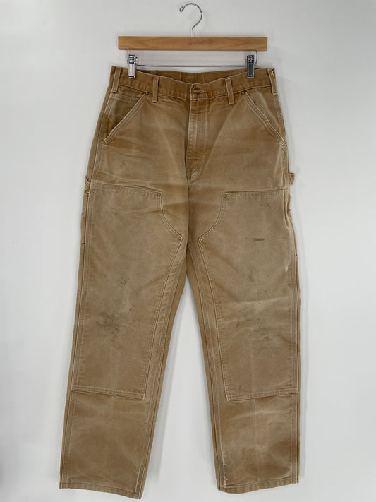 Vintage CARHARTT Double knee Made in USA Size W32xL28 Duck Pants / G2264P