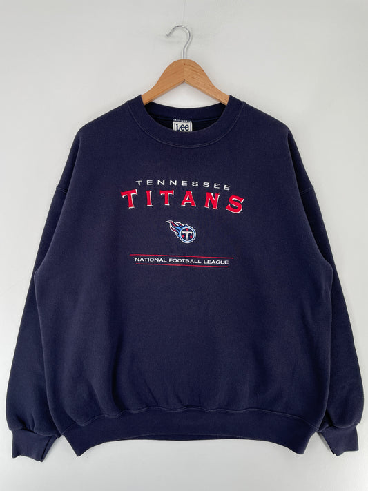 00’ TENNESSEE TITANS Size XL Vintage NFL Sweat-Shirt / E7445S
