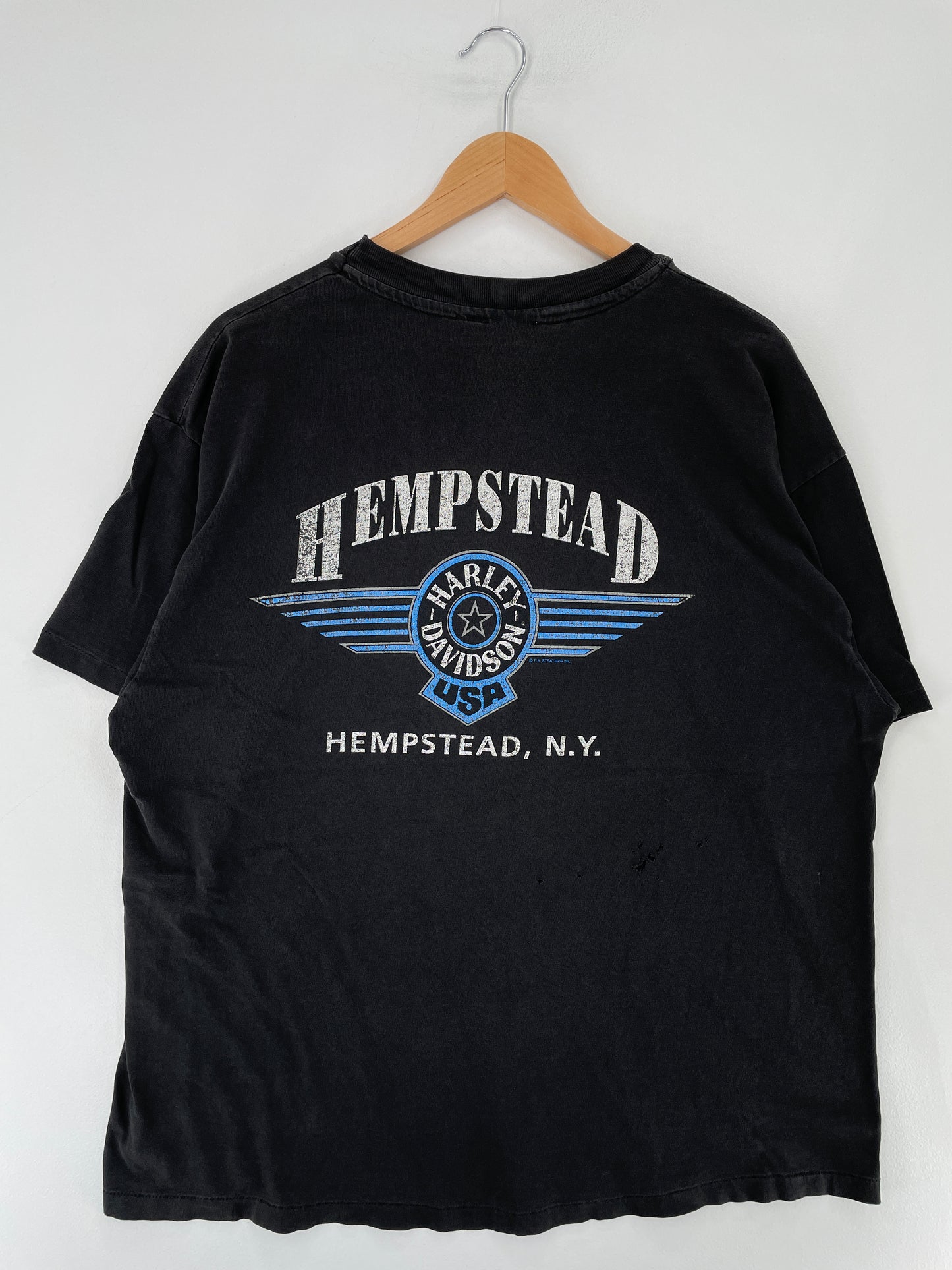 1993 HARLEY DAVIDSON Size Approx.XL Vintage T-shirt / E6789T