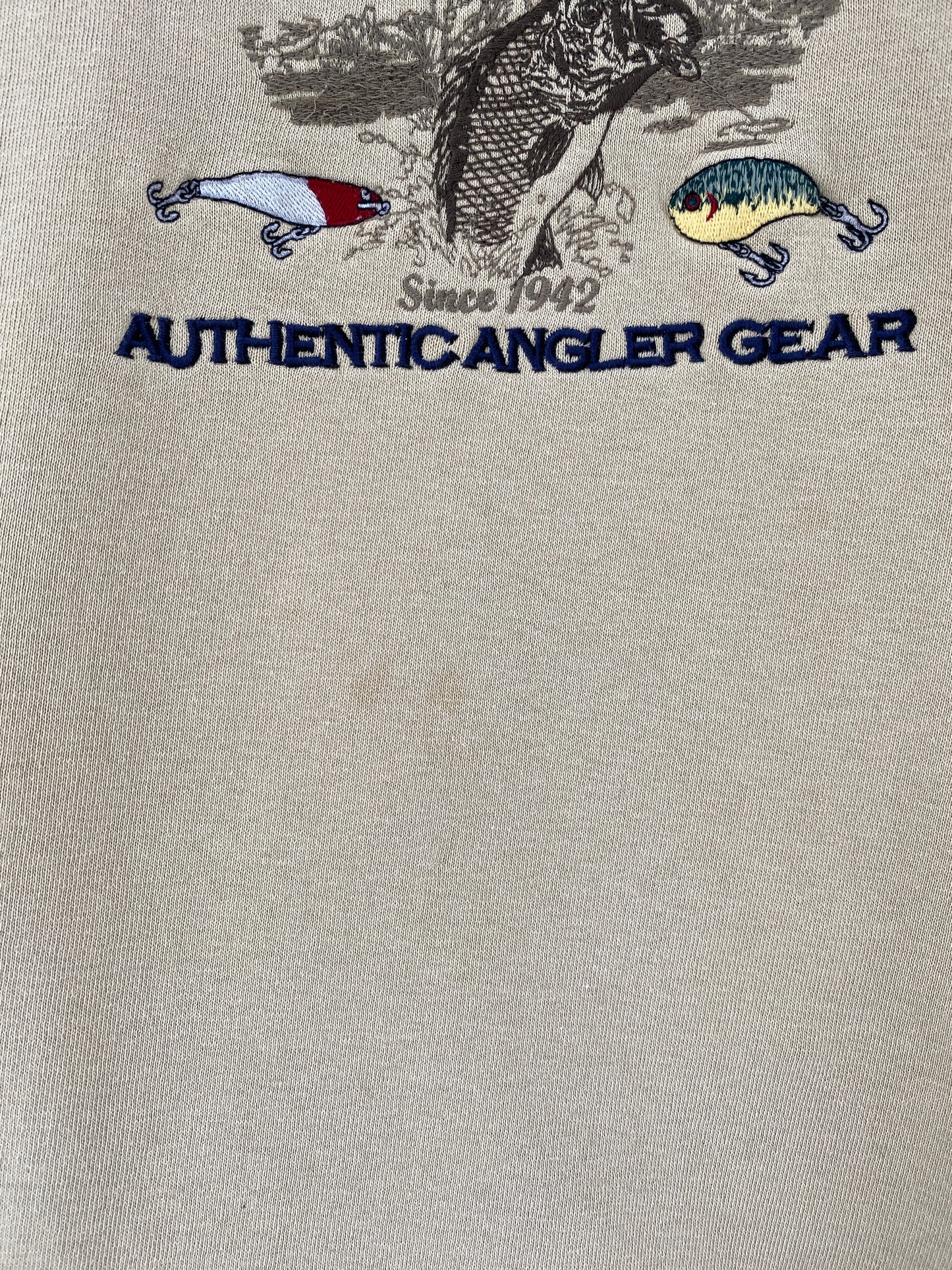 Vintage BAIT AND TACKLE Size XL Animal Sweat-Shirt / E6944S