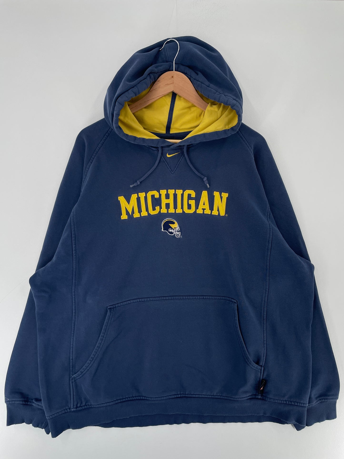 00' NIKE x MICHIGAN STATE Size XL Vintage College Hoodie Sweat-Shirt / E7396S