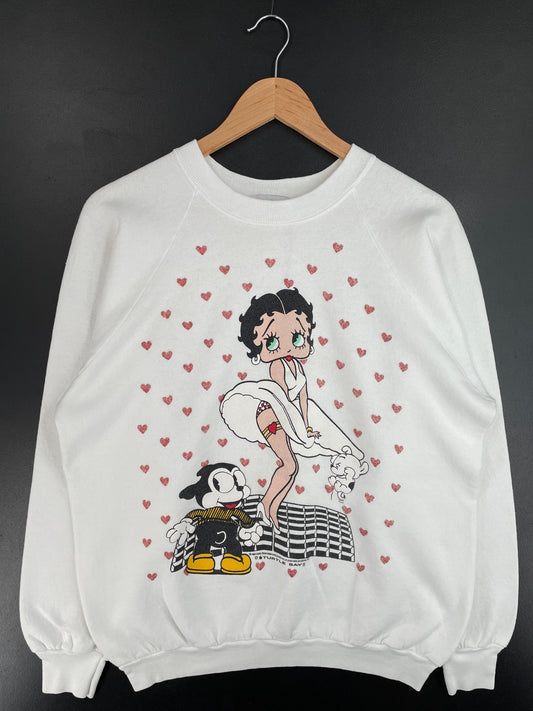 1993 BETTY BOOP Made in USA Size L Vintage Sweat-shirt / F3562S