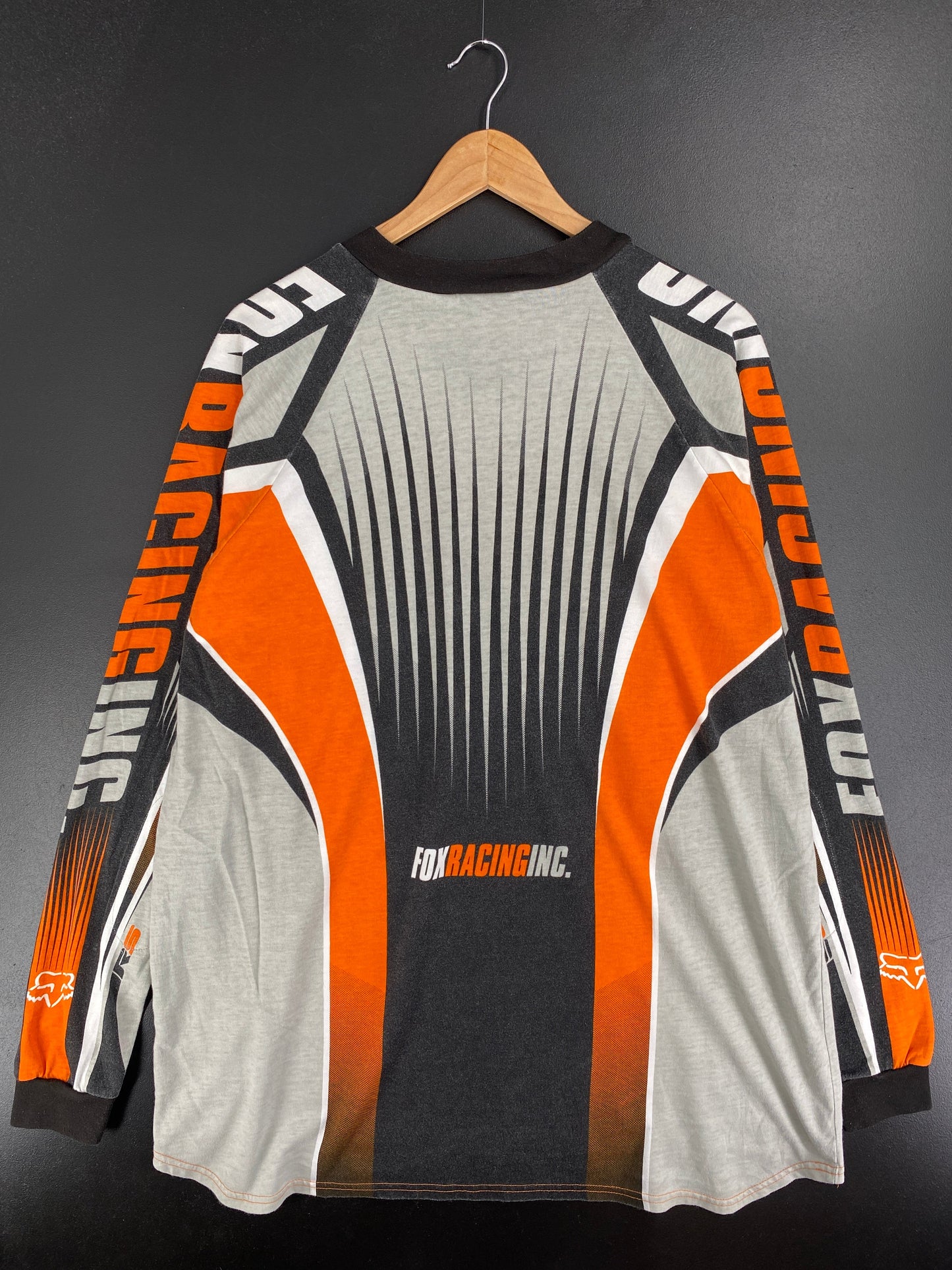 00' FOX RACING Size XL Vintage Racing Long Sleeve T-Shirt / F123T