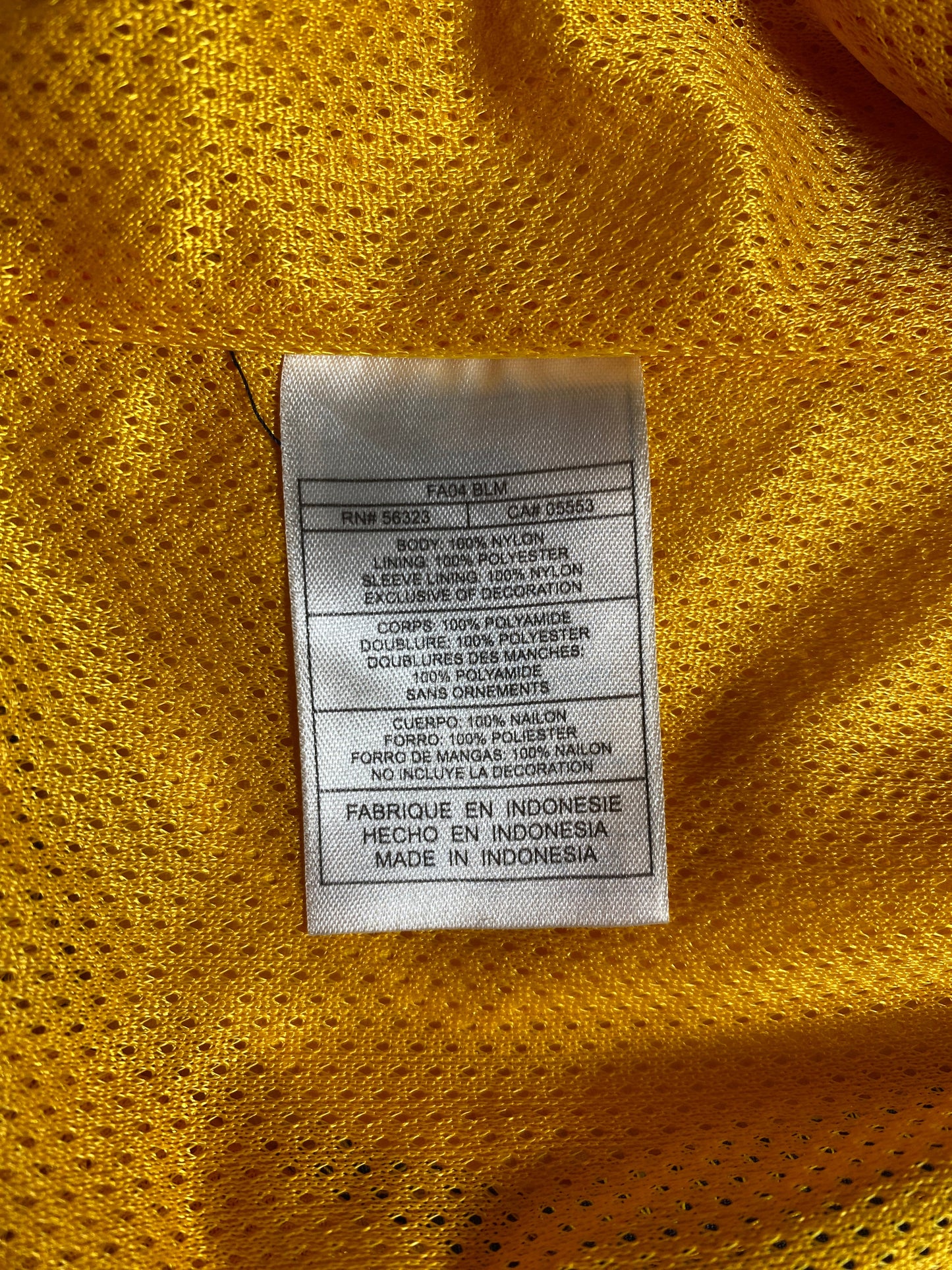 00' NIKE x WEST VIRGINIA Size L Vintage College Nylon Jacket / F510N