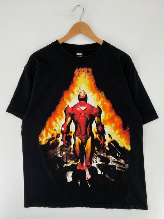 00’ MARVEL IRON MAN Size XL T-Shirt / E9498T