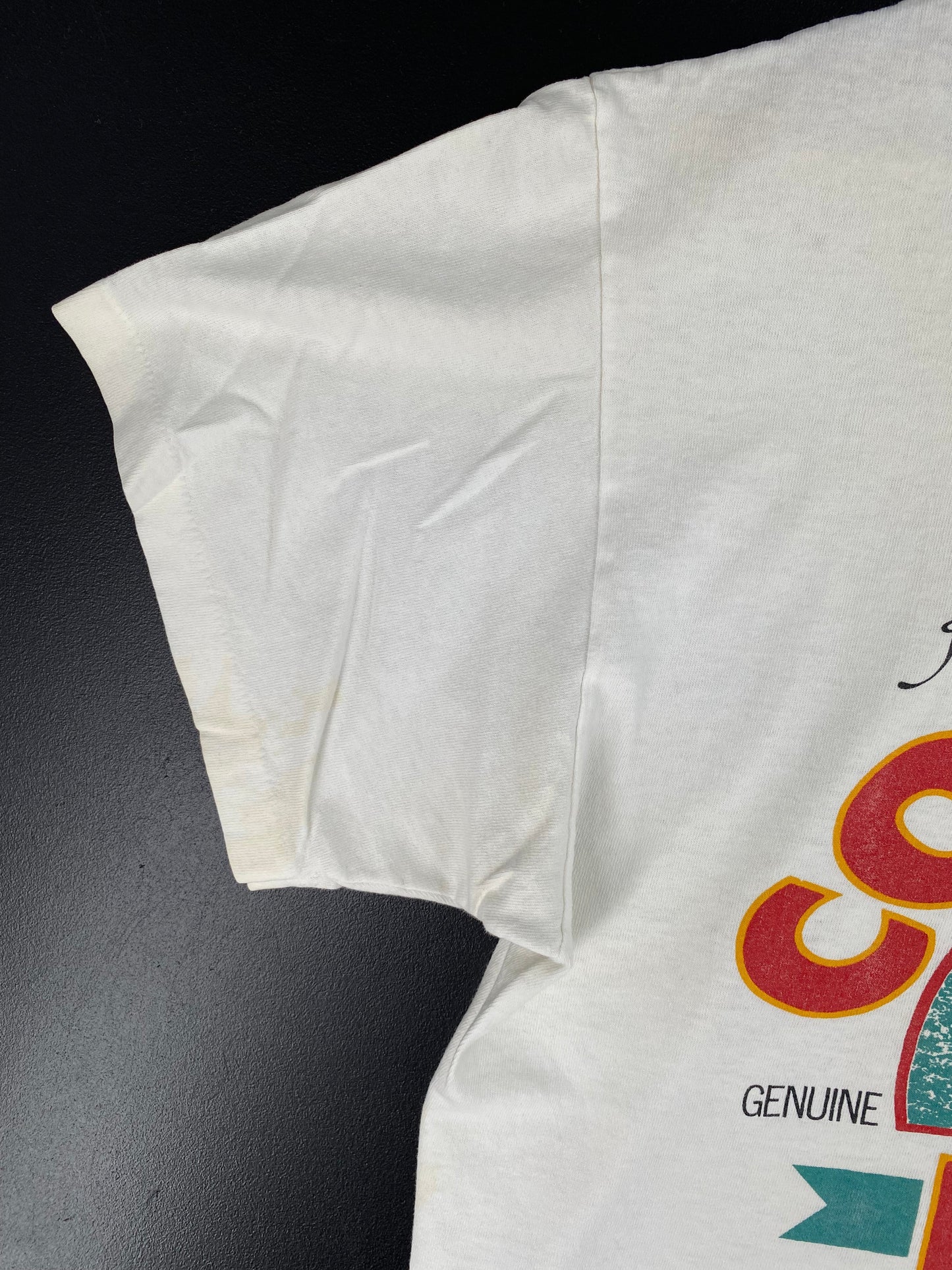 1988 COON ASS BEER Made in USA Size L Vintage T-Shirt / F1477T