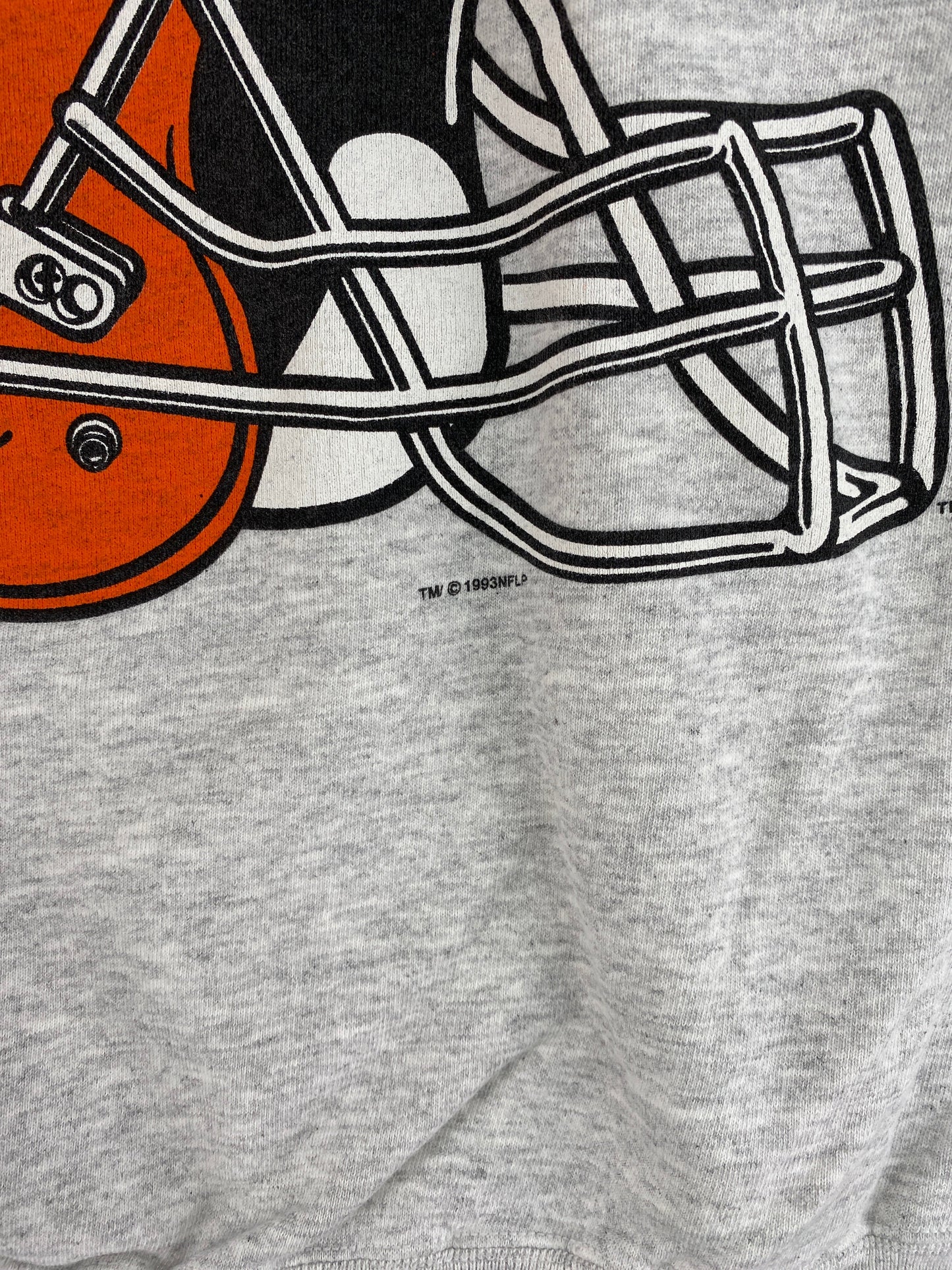 1993 BROWNS Size No Tag (Approx.L) Vintage NFL Sweat-Shirt/ F6273S