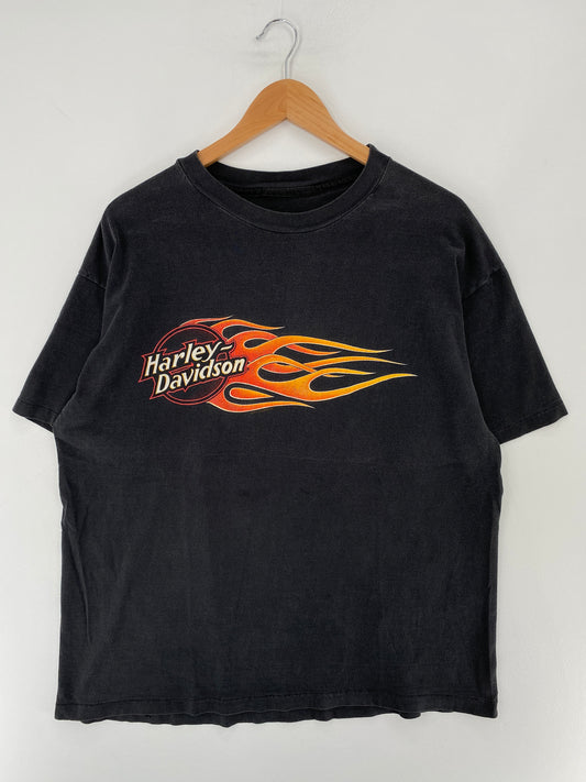 1992 HARLEY DAVIDSON SOUTH NEVADA Made in USA Size No Tag(Approx.XL) Vintage Racing T-Shirts / E8529T