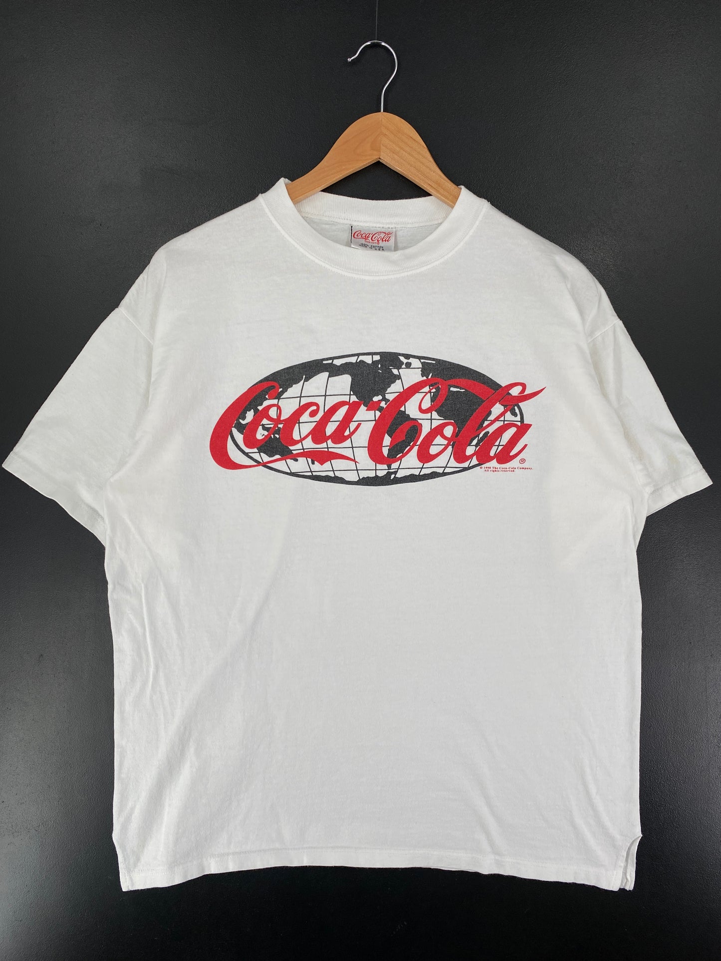 1990 COCA COLA Made in USA Size L Vintage T-Shirt / E8304T