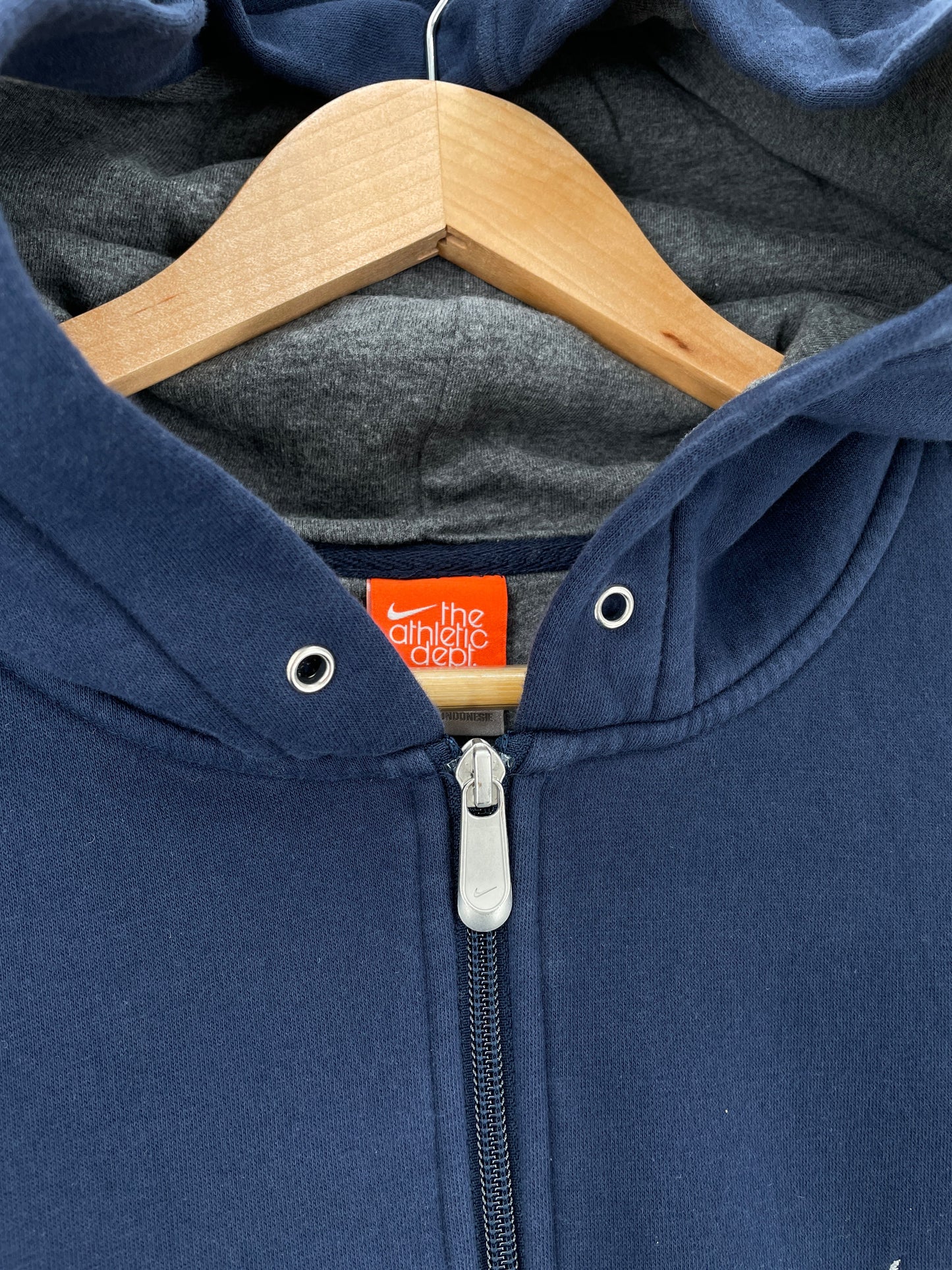 Vintage NIKE MINI SWOOSH Size XL Hoodie Zip-up Sweat-shirt / G1934S