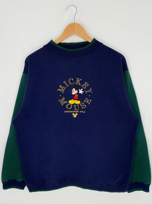 .90's DISNEY MICKEY Size XL Vintage Sweat-shirt / E7919S