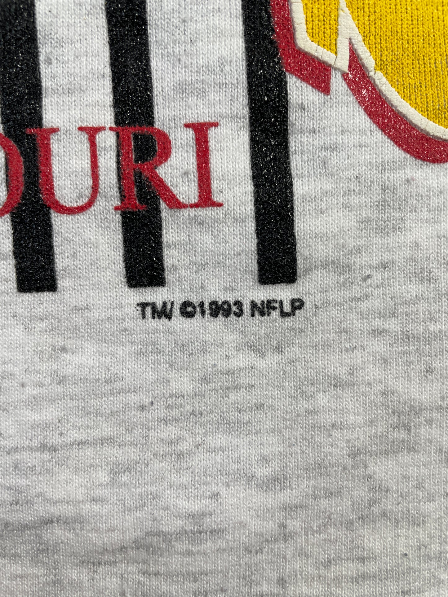 1993 KANSAS CITY CHIEFS Size L-XL Vintage NFL Sweat-Shirt / F869S