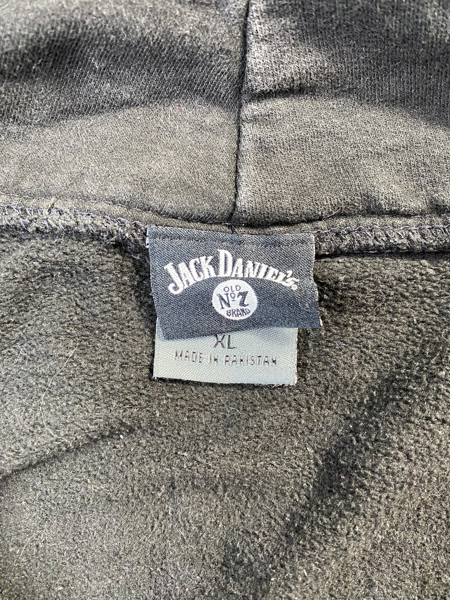 2005 JACK DANIEL'S Size XL Zip-Up Sweat-Shirt / E7651S