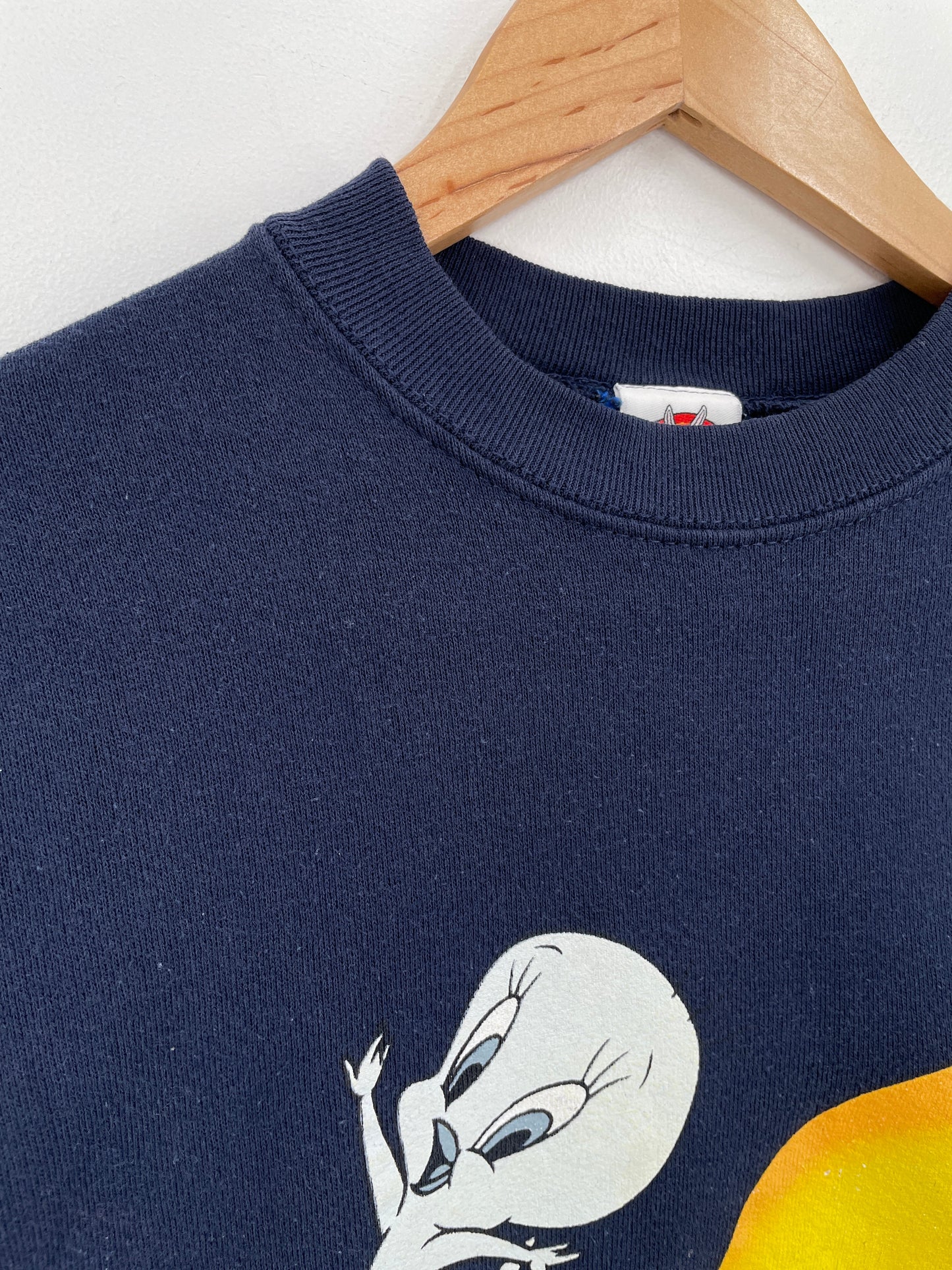 1997 LOONEY TUNES TWEETY Made in USA Size XL Vintage Sweat-shirt / E7966S