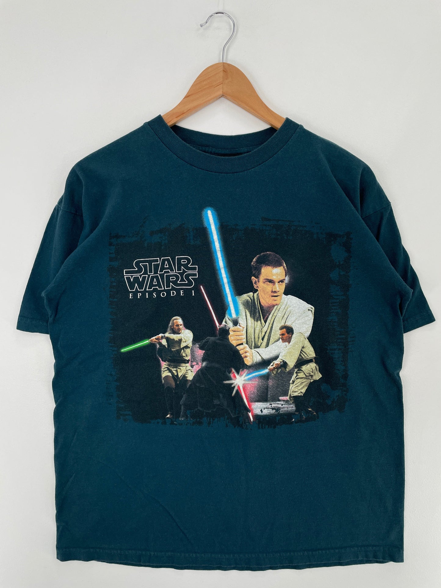 90’s STAR WARS EPISODE I Made in USA Size L Vintage T-Shirt / F436T