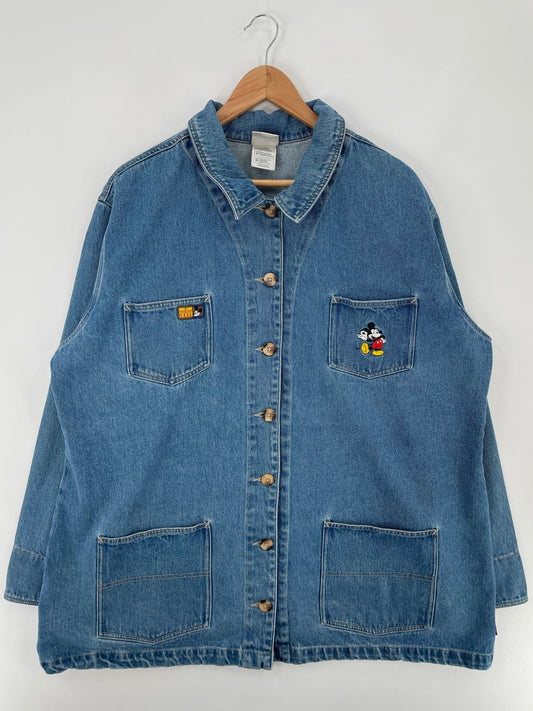 00' DISNEY Size XXXL Vintage Denim Jacket / F1826J