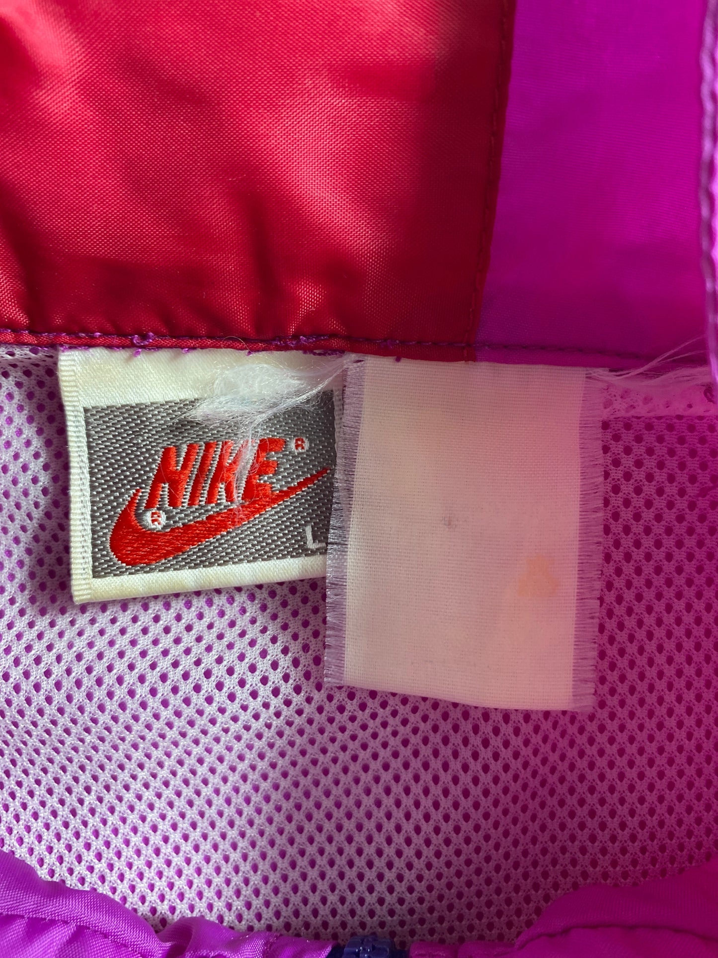 90’s NIKE Silver Tag Size L Vintage Nylon Hoodie Jacket / G1984N