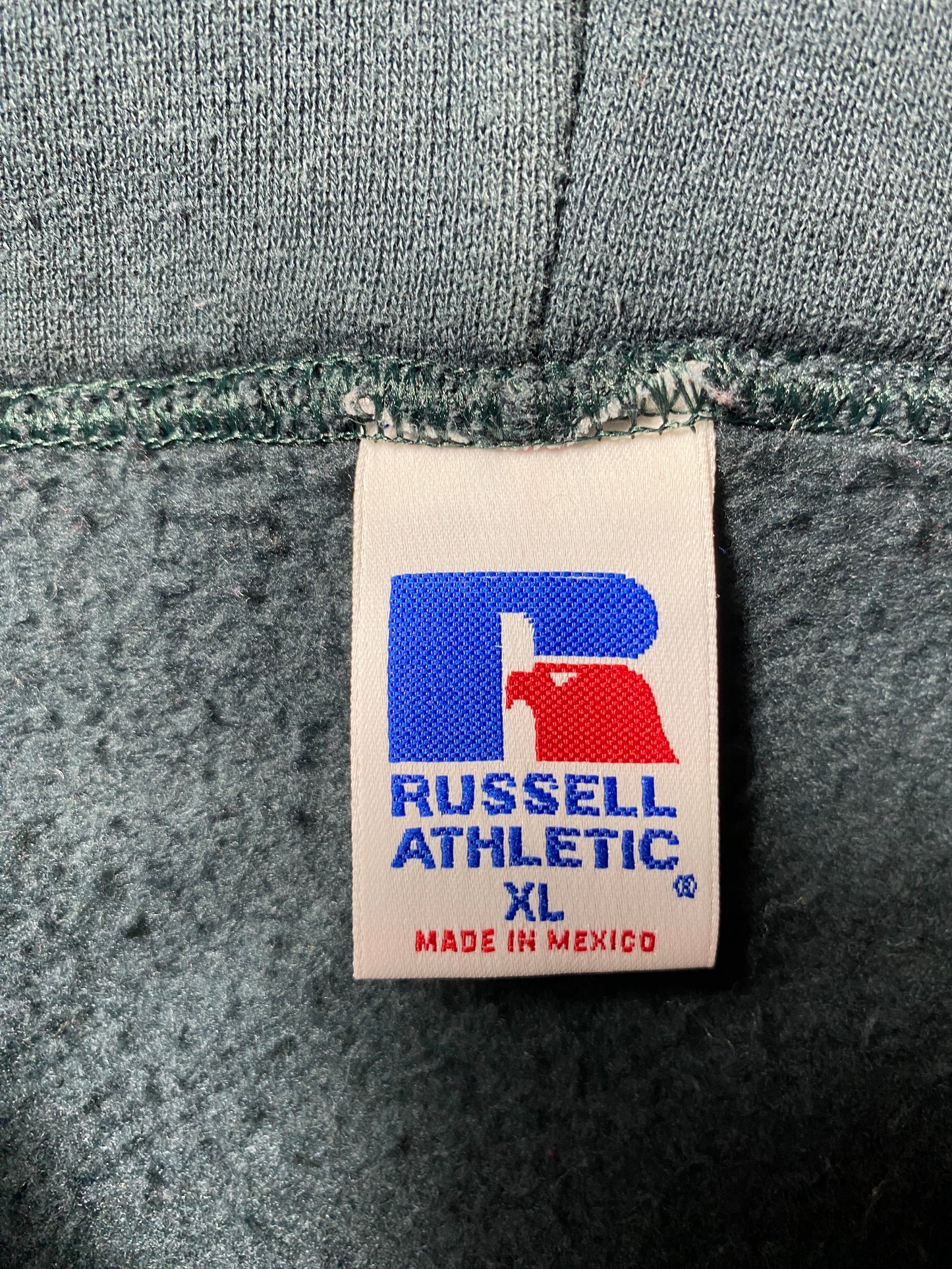 00’ RUSSELL Size XL Zip-up Hoodie Sweat-Shirt / F301S