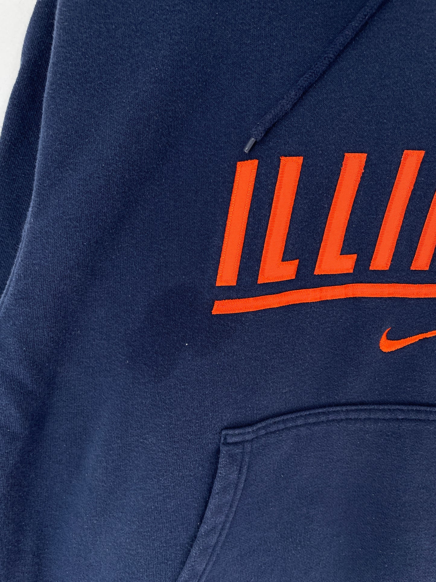 00' NIKE x ILLINOIS Size L Vintage College Hoodie Sweat shirt / F831S