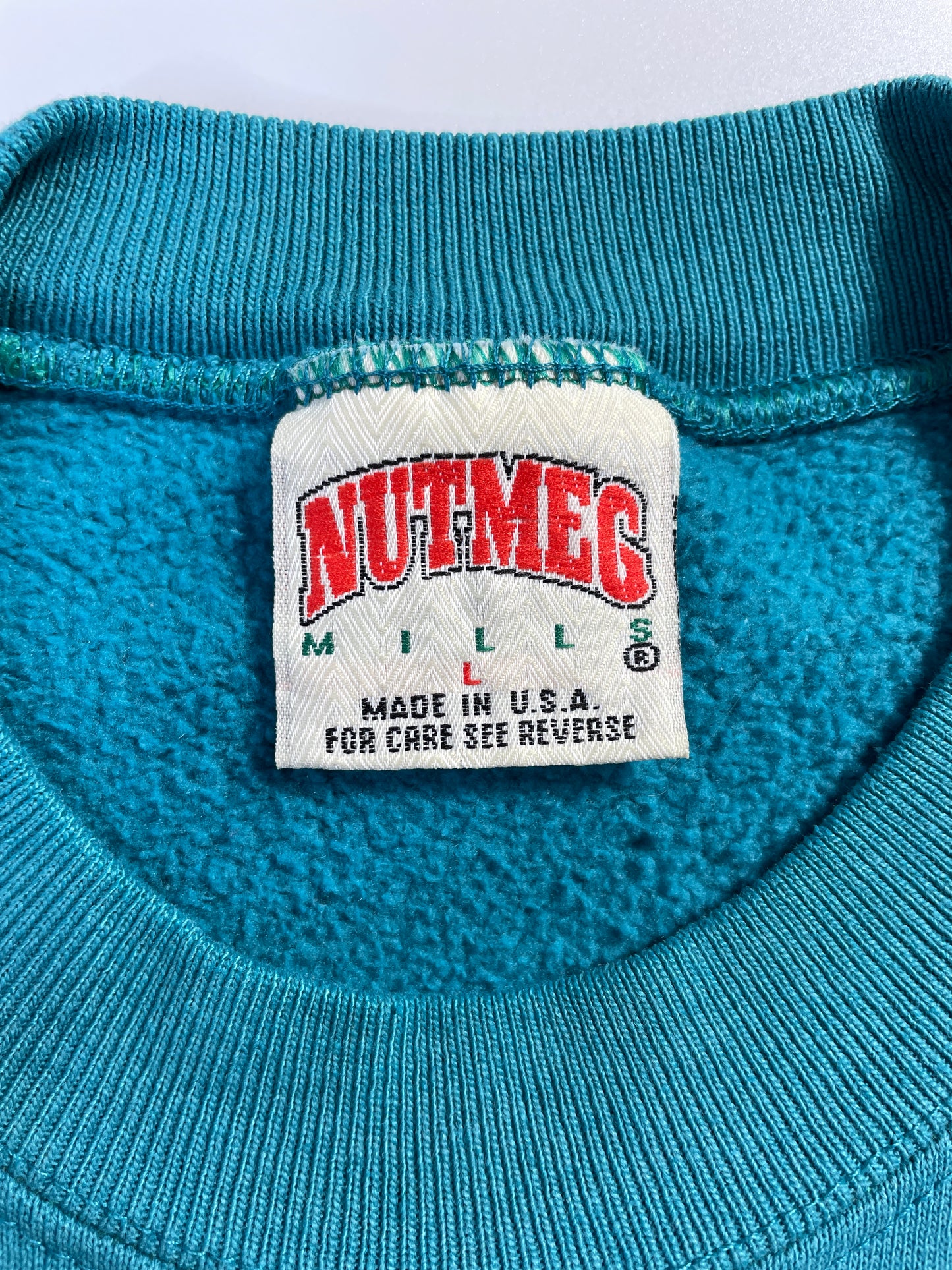 1992 SAN JOSE SHARKS Made in USA Size L Vintage NHL Sweat-Shirt / E7447S