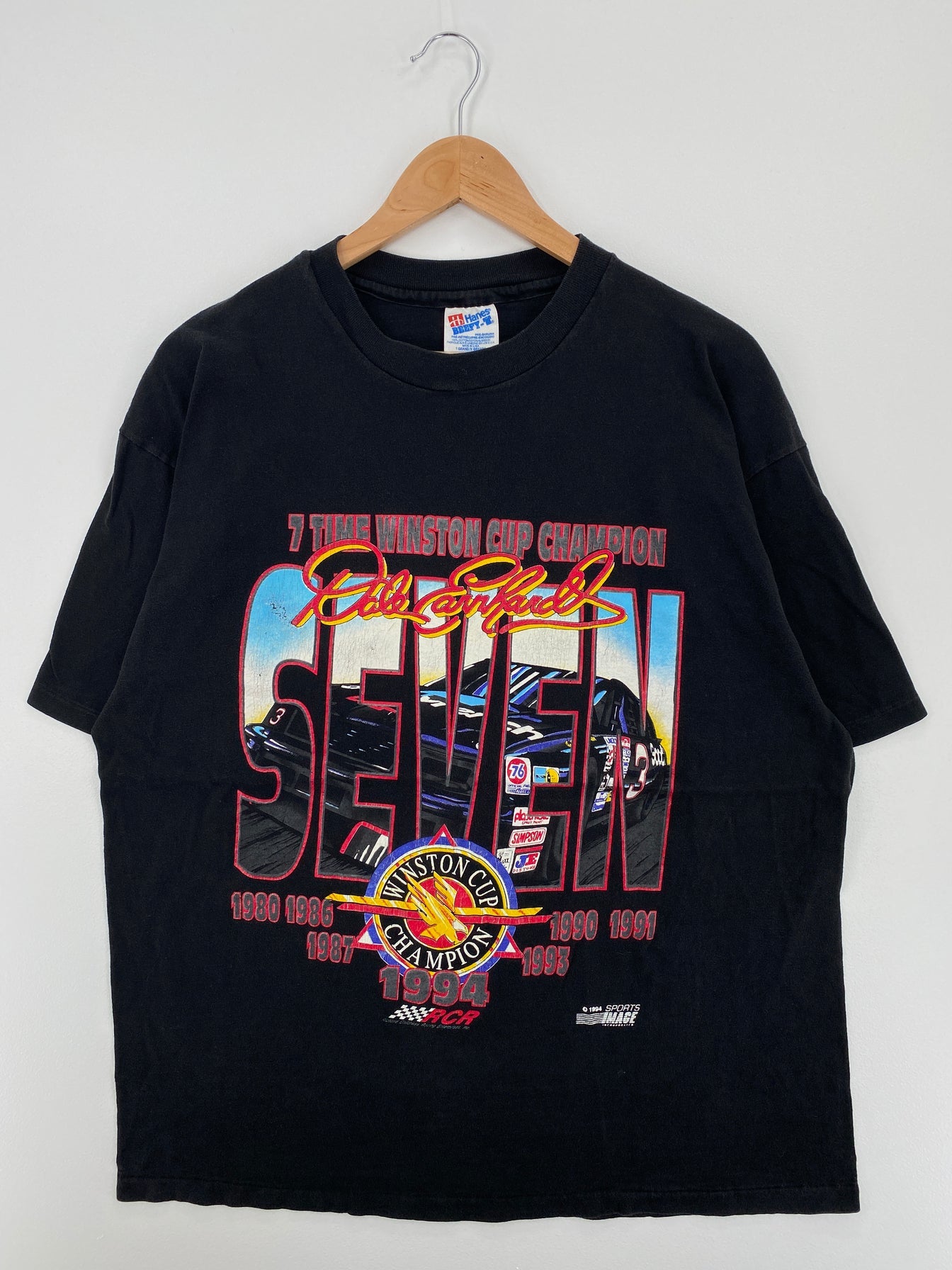 1994 NASCAR DALE EARNHARDT Made in USA Size XL Vintage Racing T-Shirt / E9631T