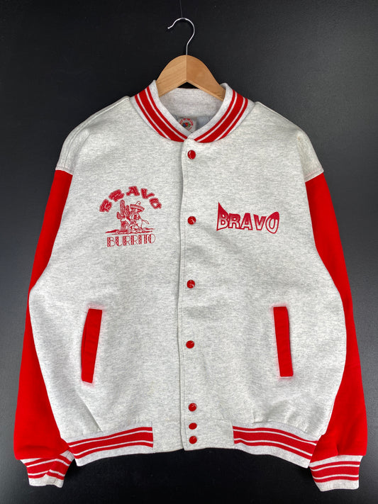 .90’s BRAVO BURRITO Size XL Vintage Sweat Jacket / E7650S