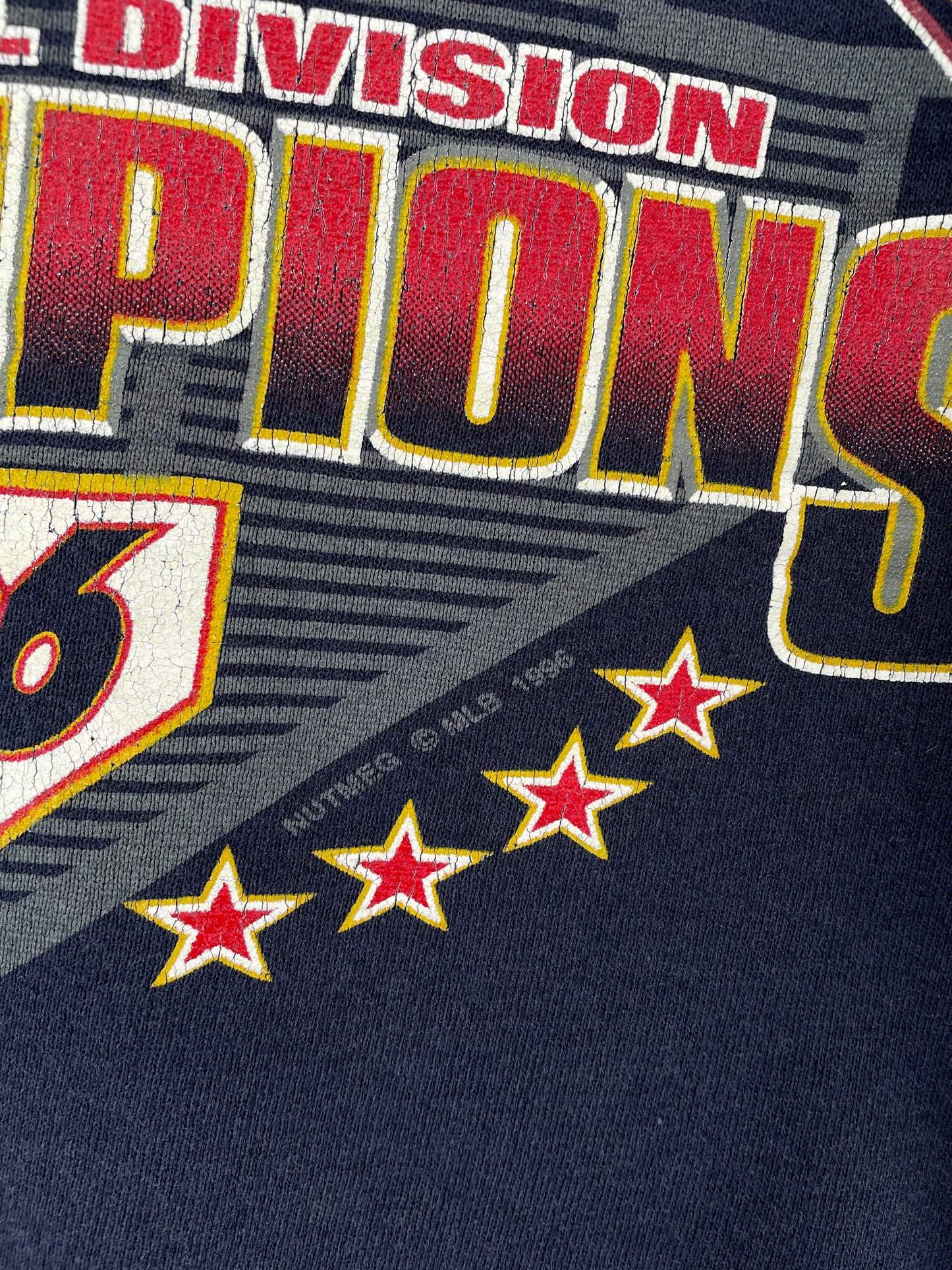 1996 CLEVELAND INDIANS Made in USA Size XL Vintage MLB Sweat-shirt / F105S