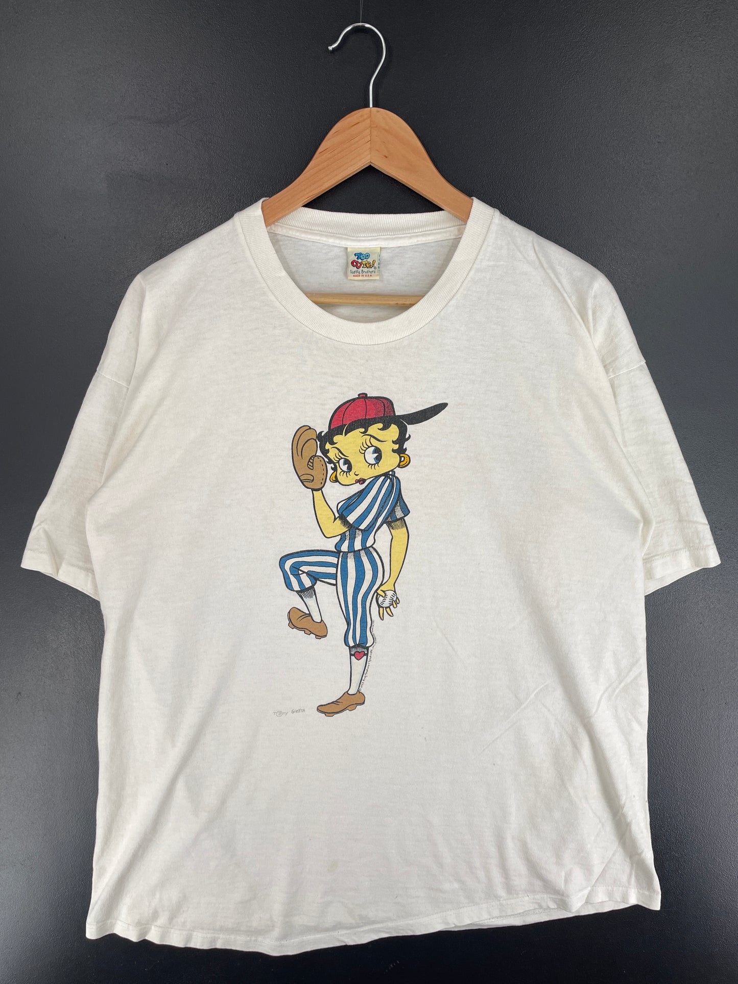 .Vintage BETTY BOOP Size No Tag (Approx.XL) T-Shirt / E9300T