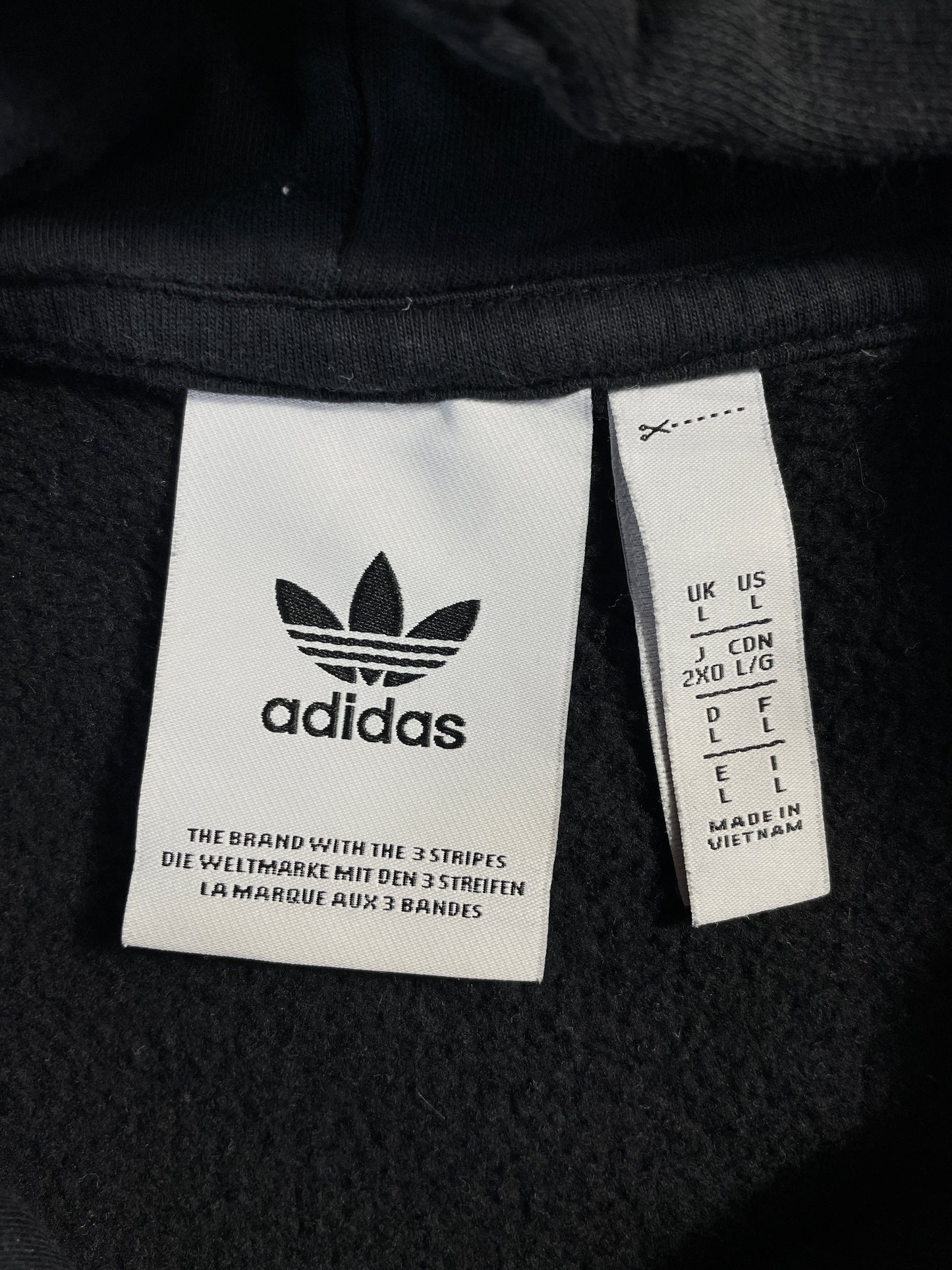 Vintage KROOKED x ADIDAS Size L Vintage Hoodie Sweat-shirt / G3871S