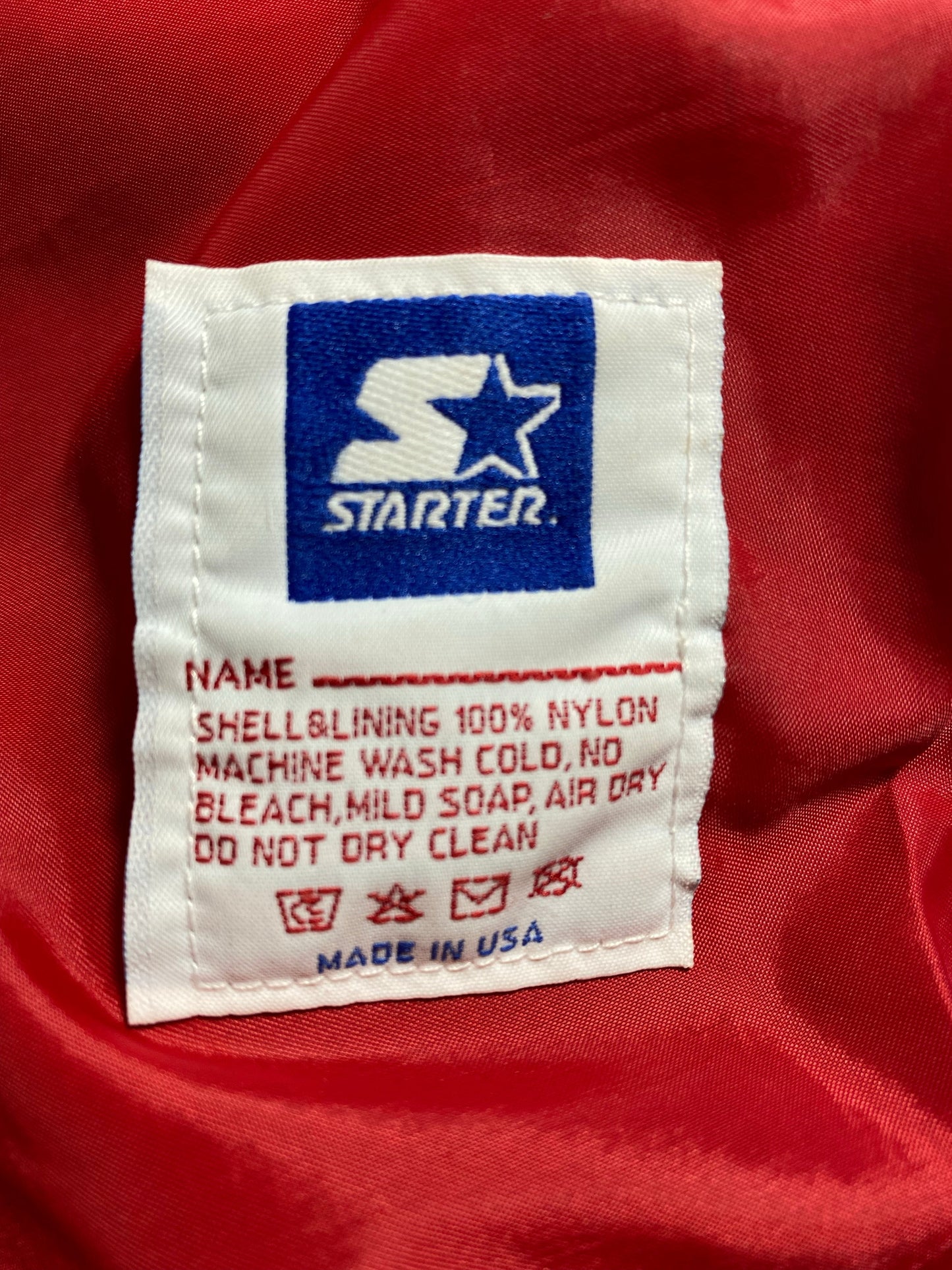 90’s STARTER x CHICAGO CUBS Size XL MLB Button down Nylon Jacket / G4365N