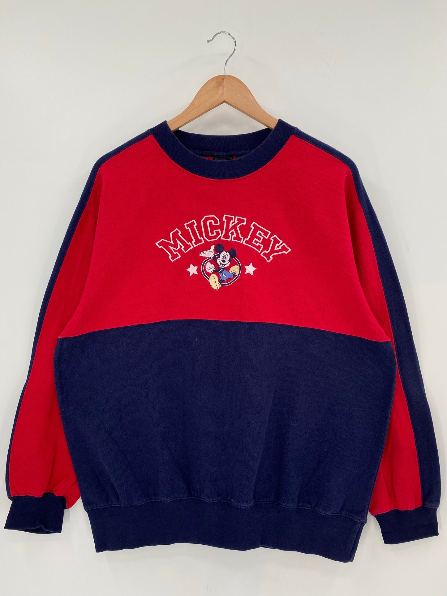 90’s DISNEY MICKEY Size Ladies.XL Vintage Sweat-Shirt / E7456S