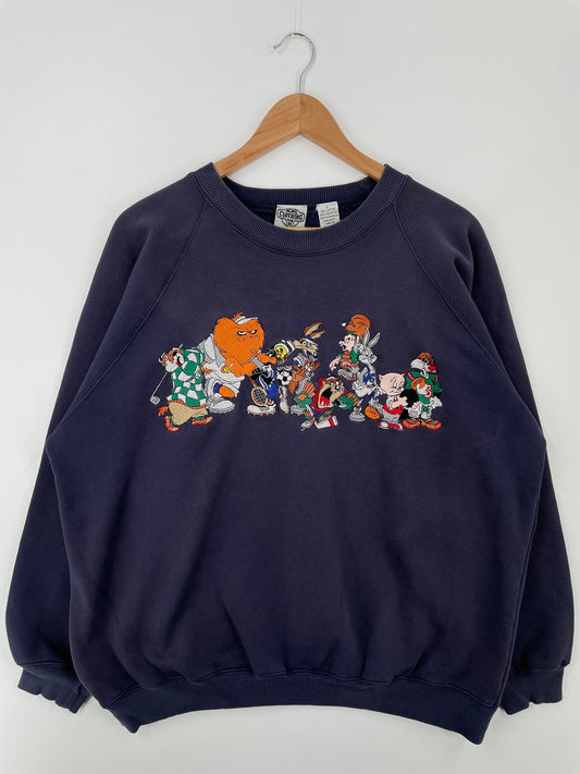 1991 LOONEY TUNES Size L Vintage Sweat-Shirt / F7900S