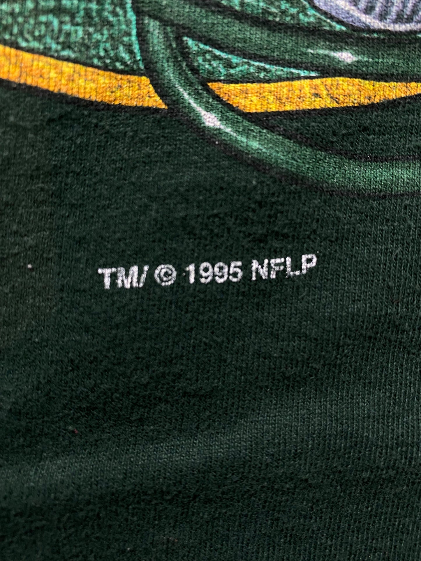 1995 GREEN BAY PACKERS Made in USA Size L Vintage NFL T-shirt / E9756T